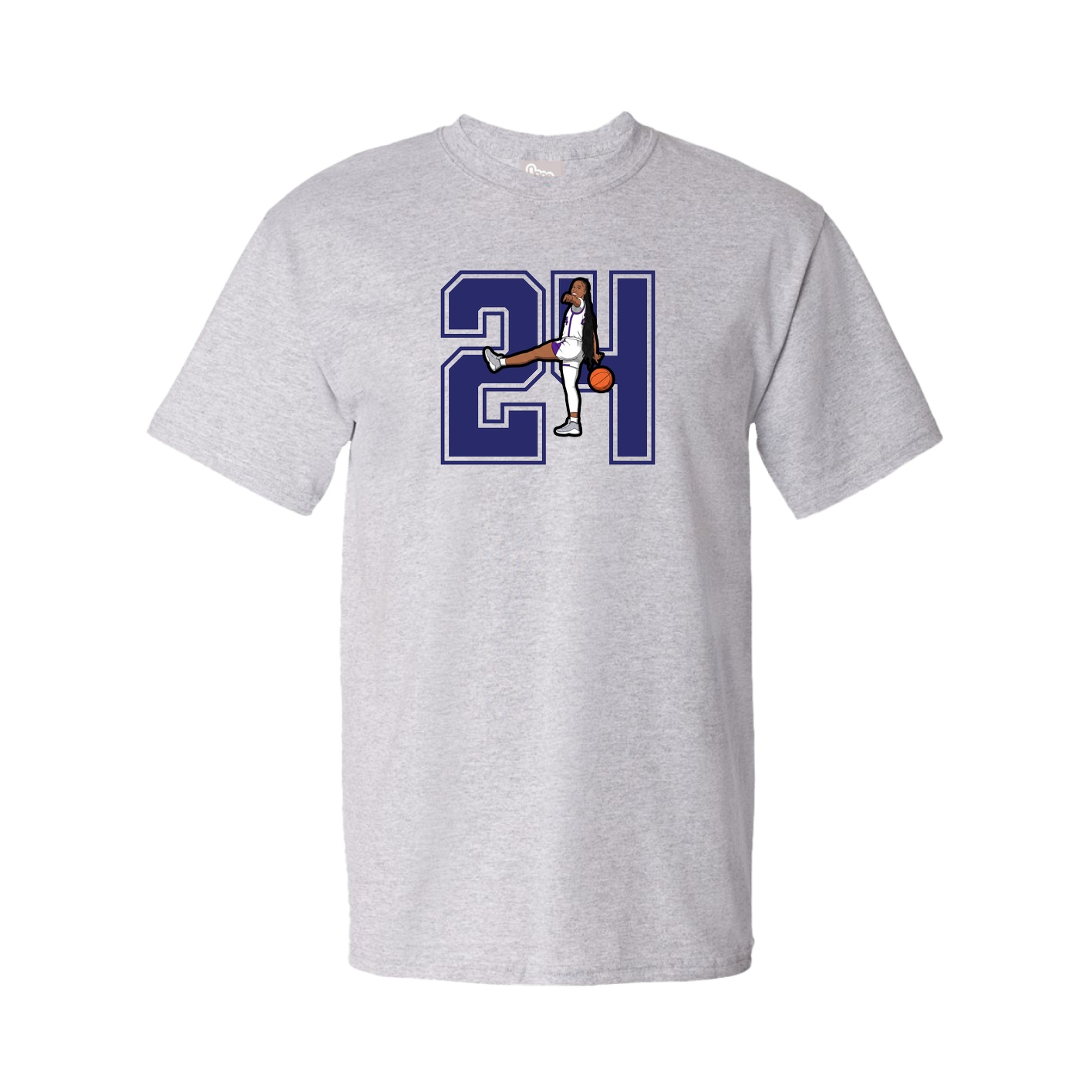 Youth Tee — Number in Grey