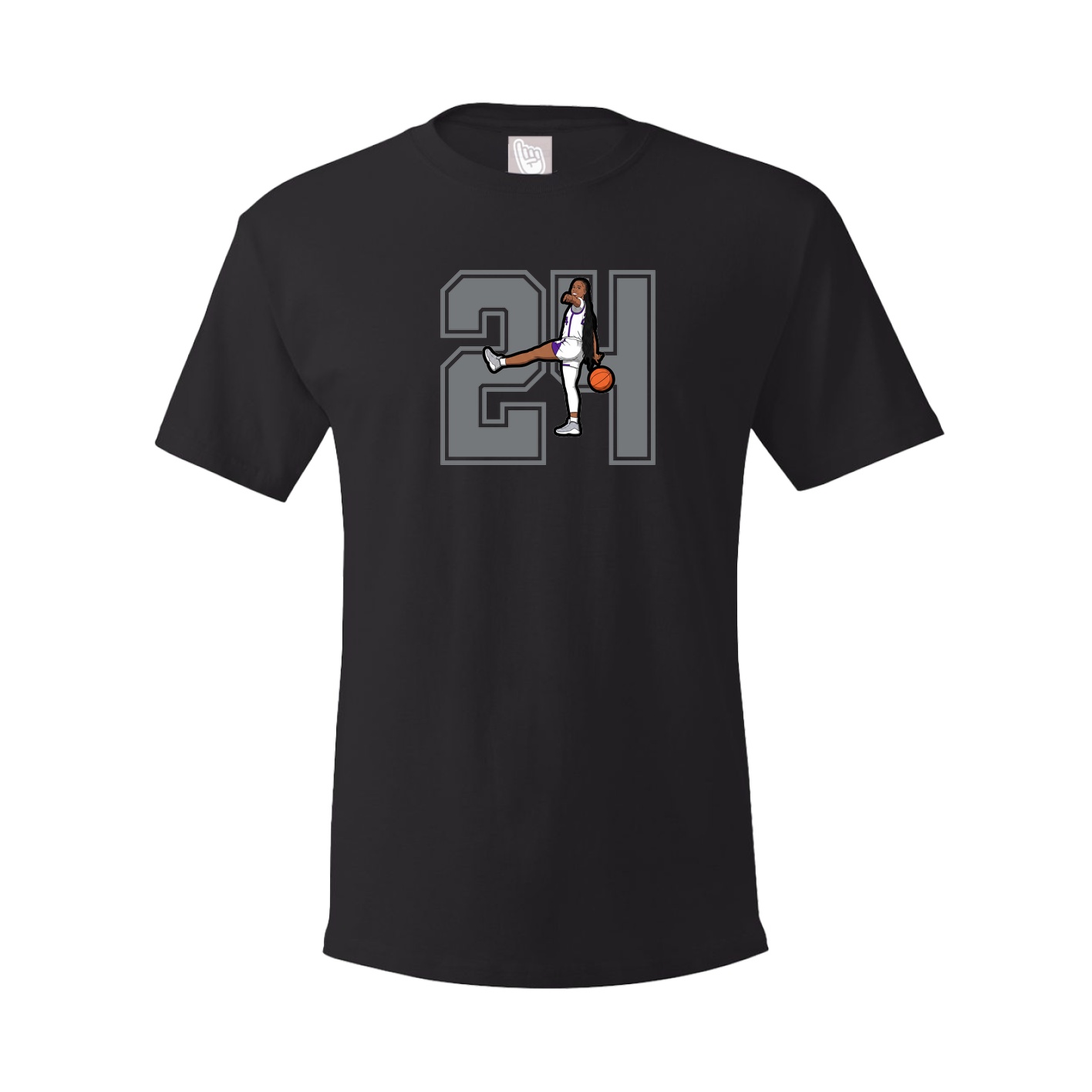 Youth Tee — Number in Black