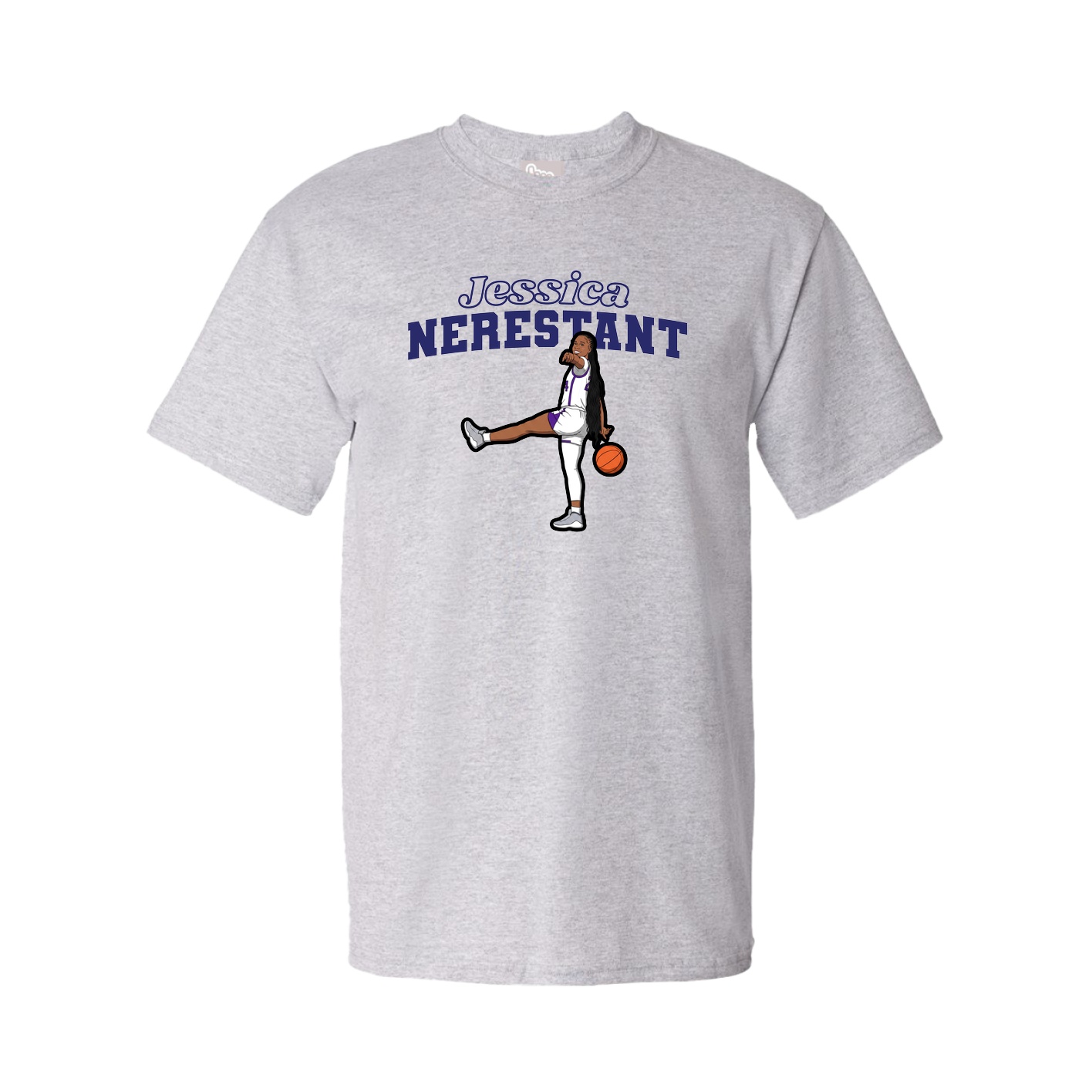 Youth Tee — Name Arch in Grey