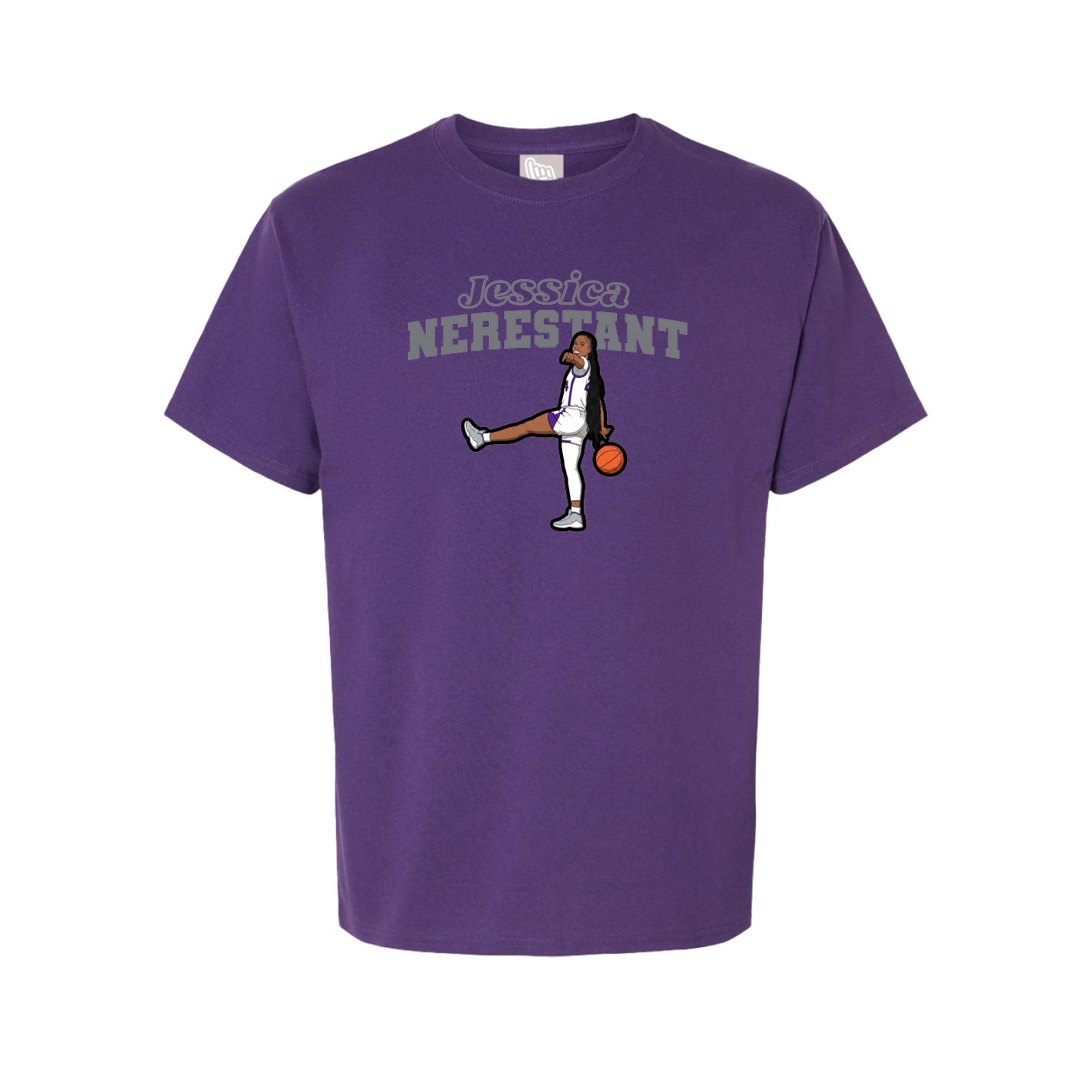 Youth Tee — Name Arch in Purple