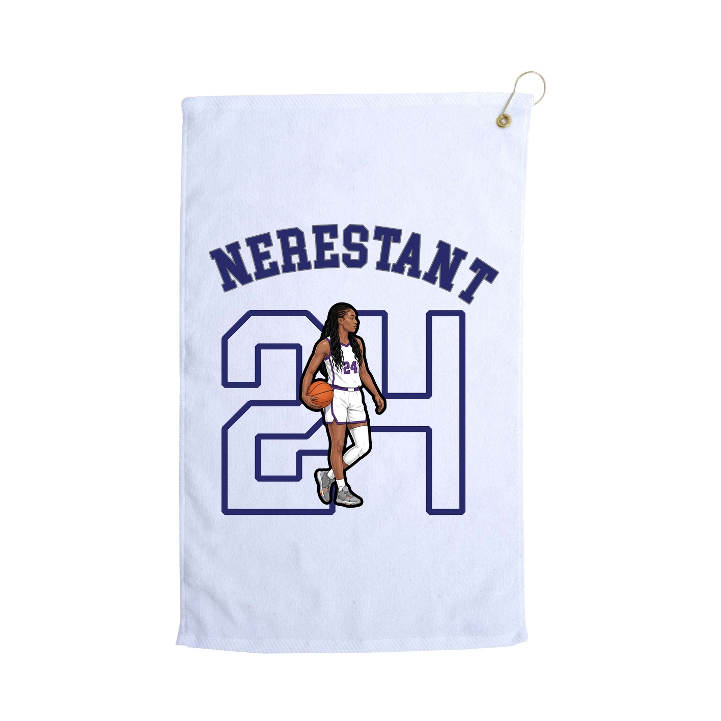 Golf Towel — Shirsey Arch in White