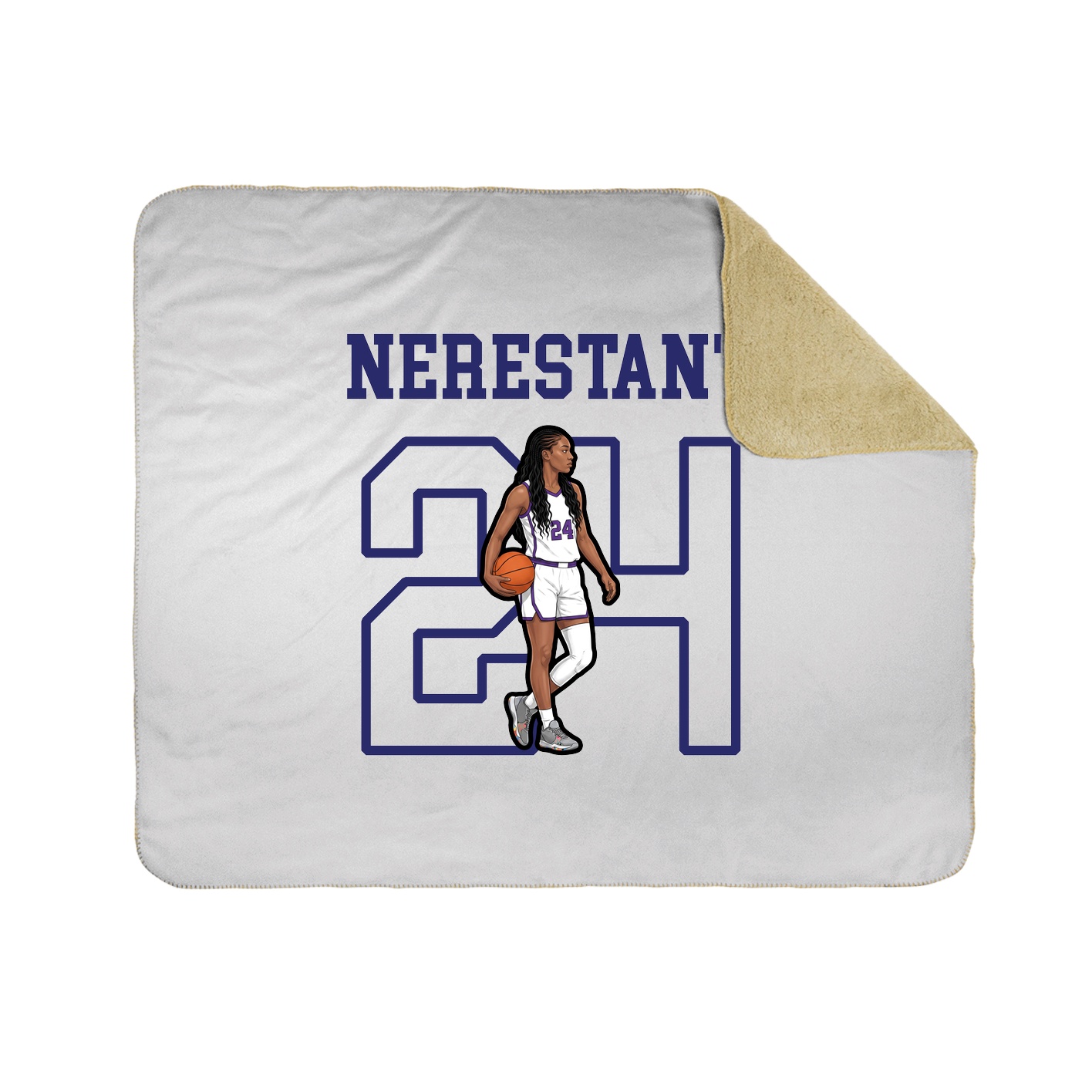 Throw Blanket — Shirsey in White