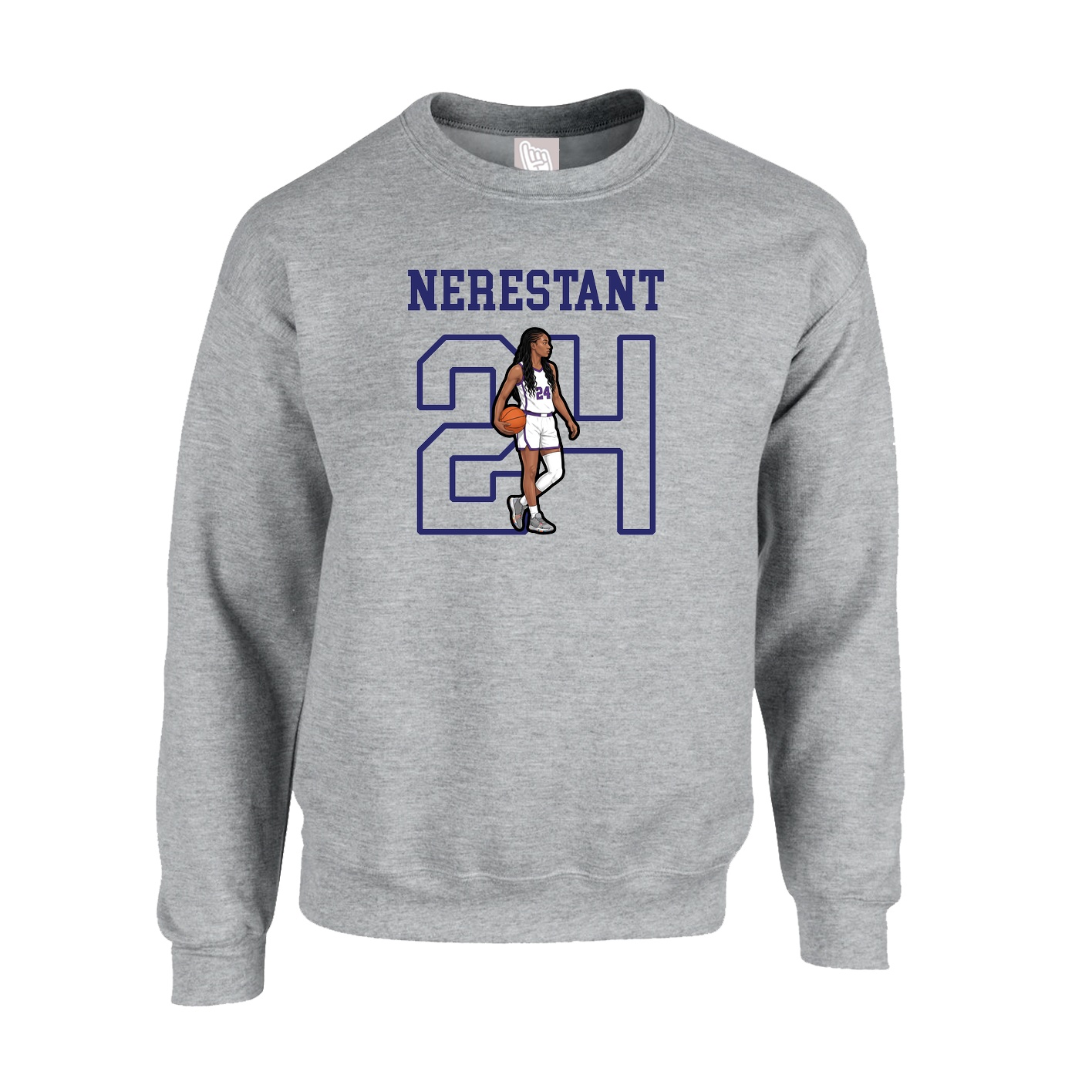 Fleece Crew — Shirsey in Grey