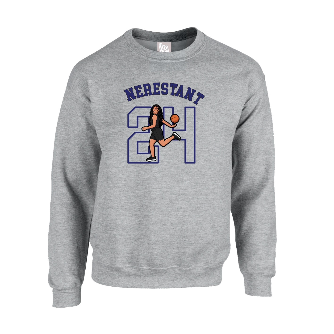 Fleece Crew — Shirsey Arch in Grey