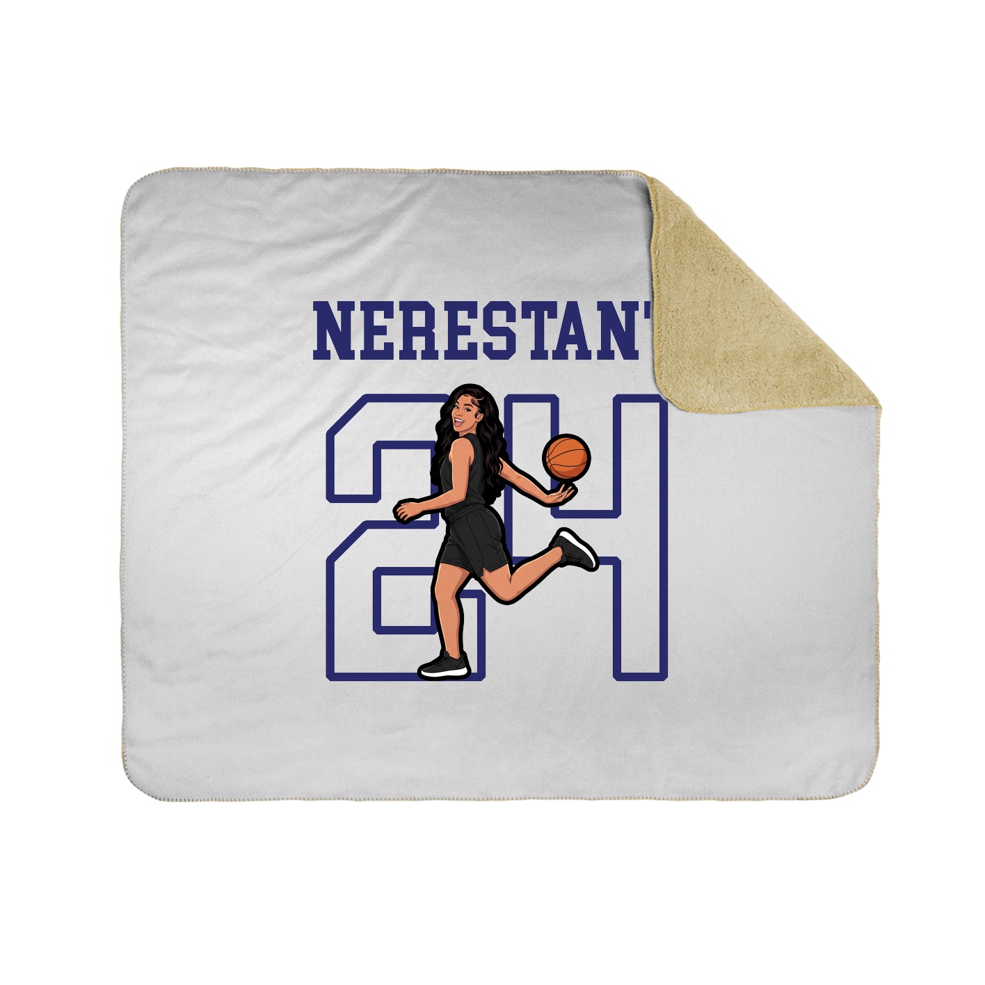 Throw Blanket — Shirsey in White