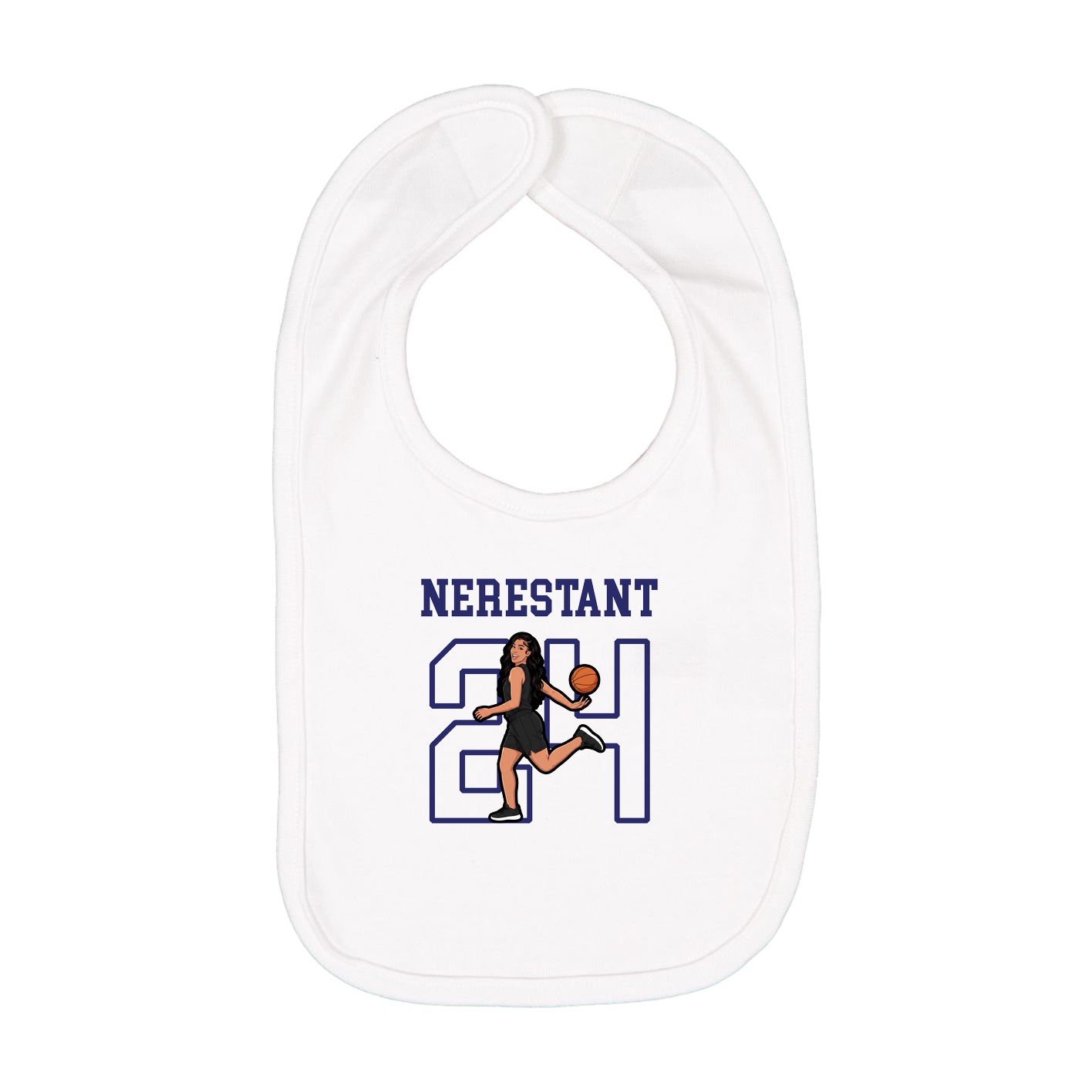 Infant Bib — Shirsey in White