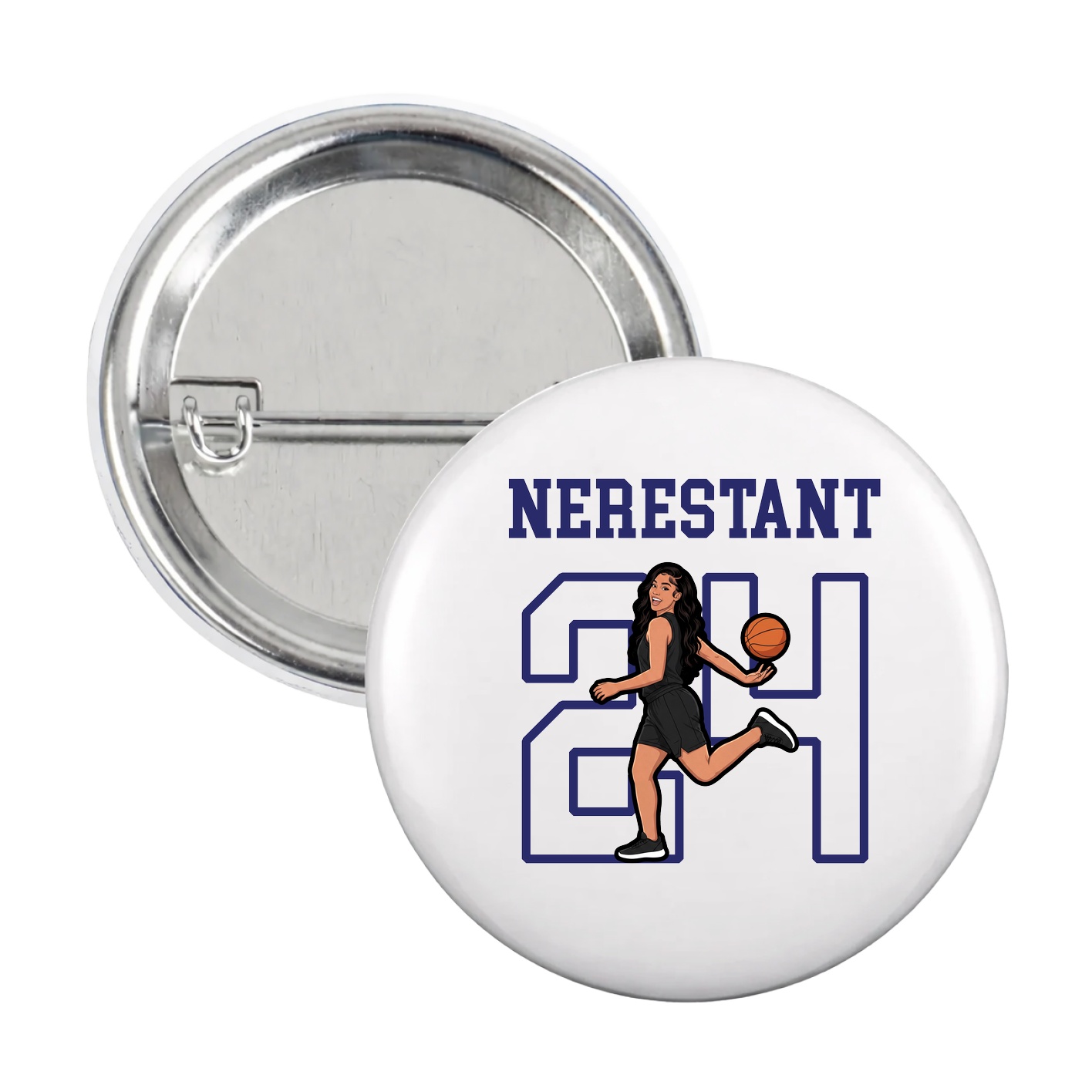 Game Day Button — Shirsey in White
