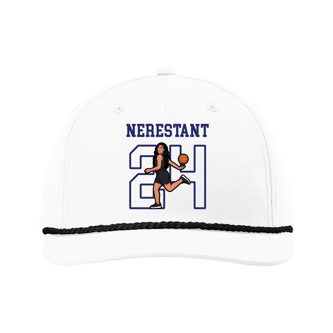 Five-Panel Classic Rope Cap — Shirsey in White