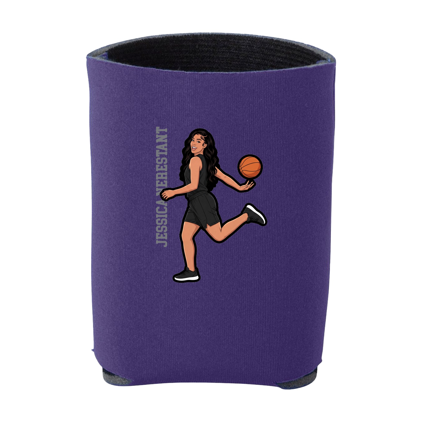 Can Holder — Name Vertical in Purple