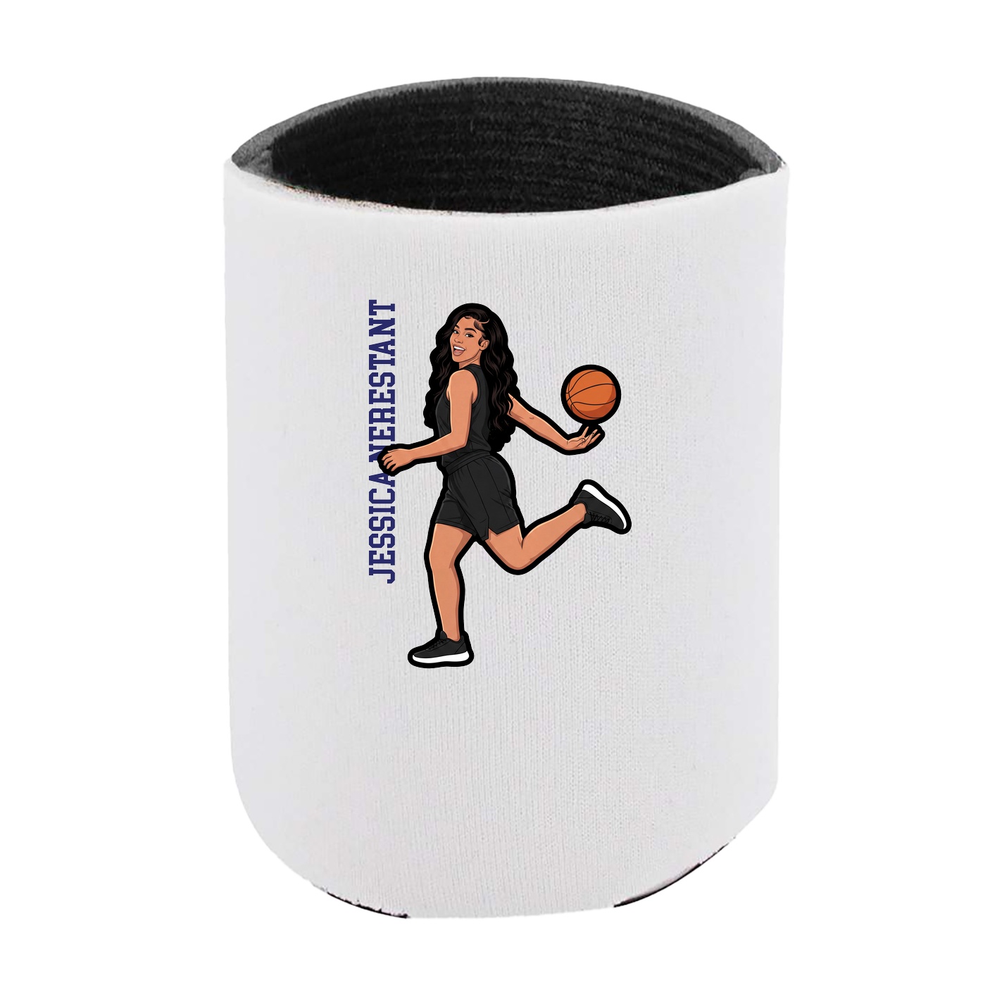 Can Holder — Name Vertical in White
