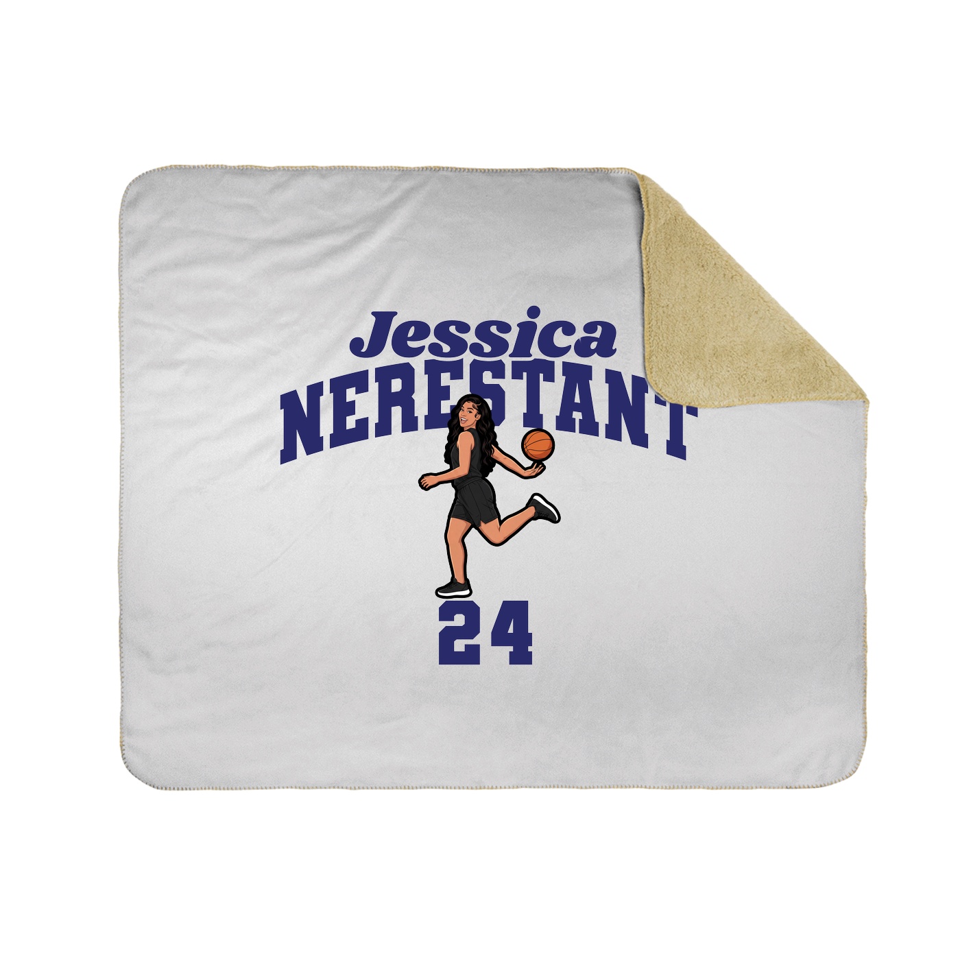 Throw Blanket — Signature Arch in White