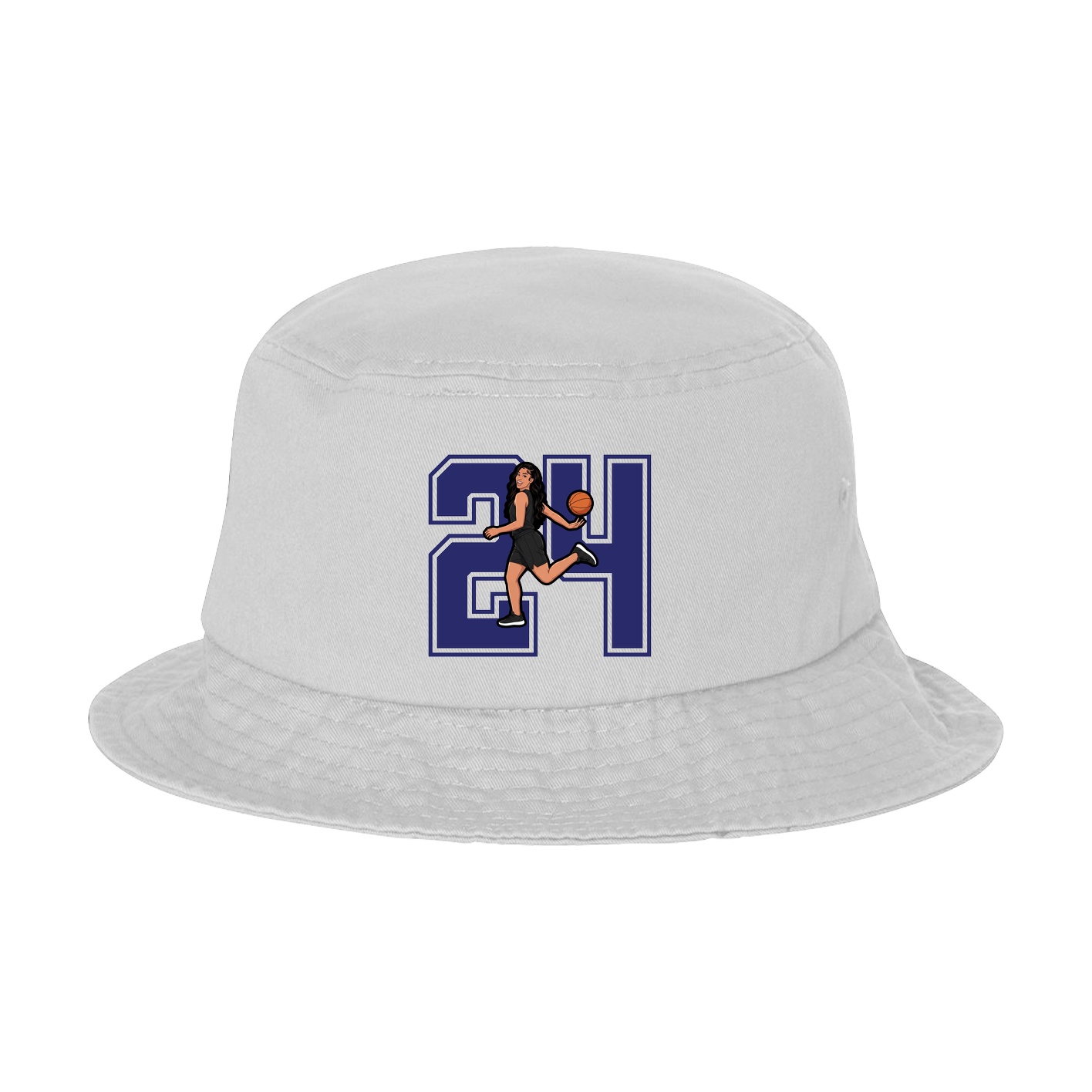 Bucket Cap — Number in White