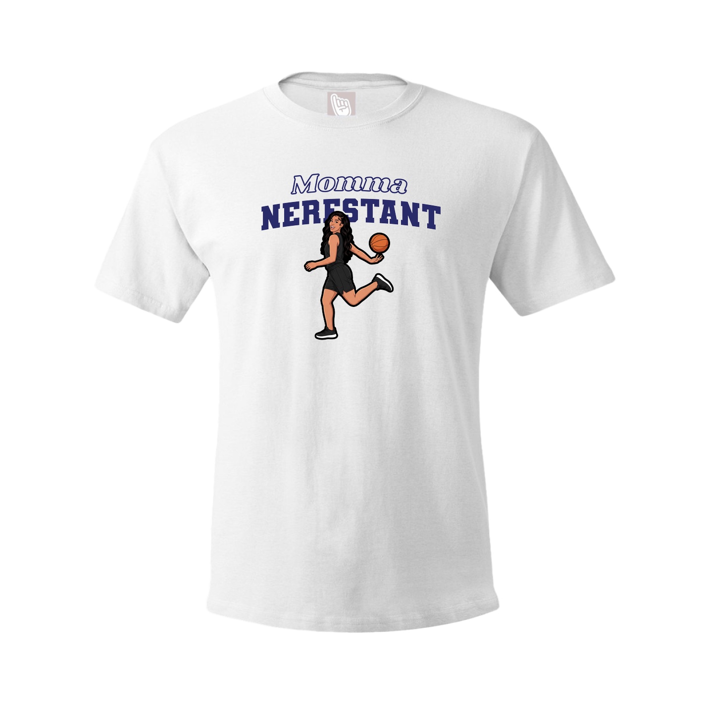Youth Tee — Mothers Day Block in White