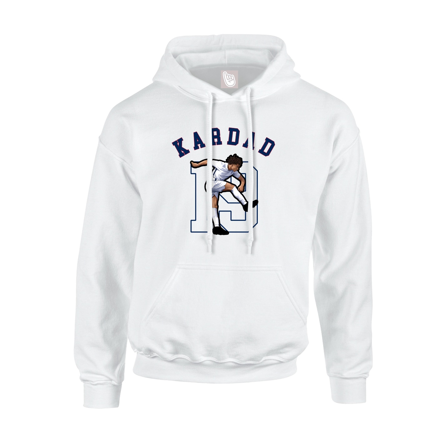 Youth Hoodie — Shirsey Arch in White
