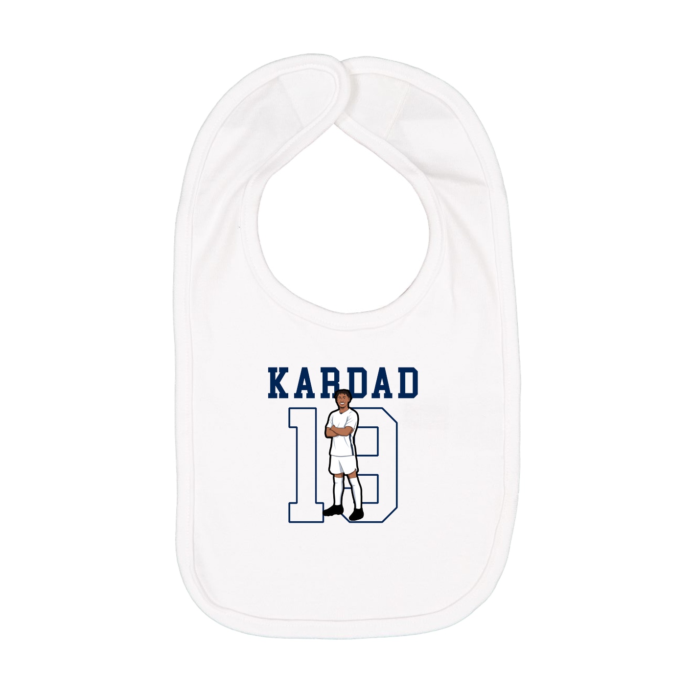 Infant Bib — Shirsey in White