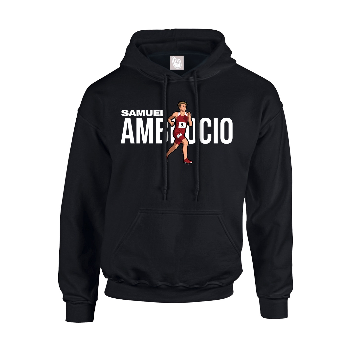 Youth Hoodie — Player Name in Black