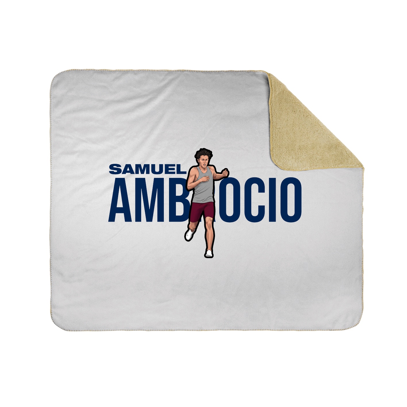 Throw Blanket — Player Name in White