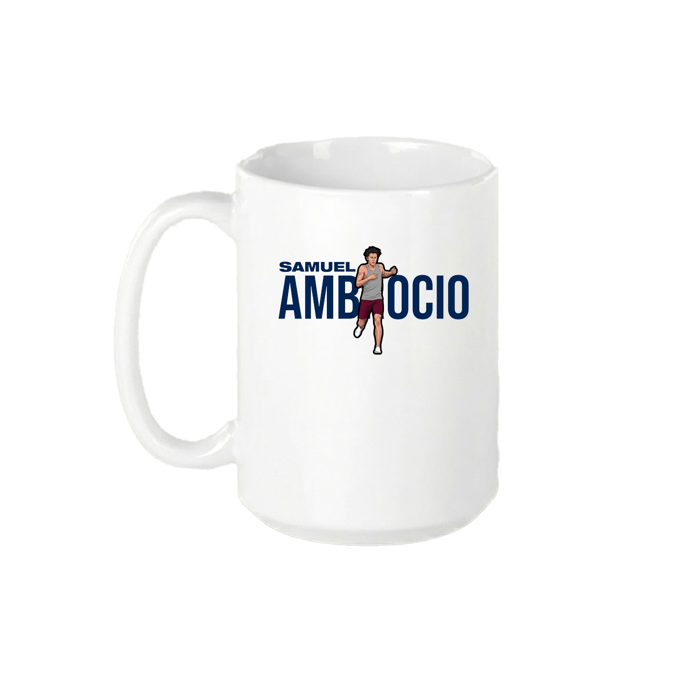 15oz Coffee Mug — Player Name in White