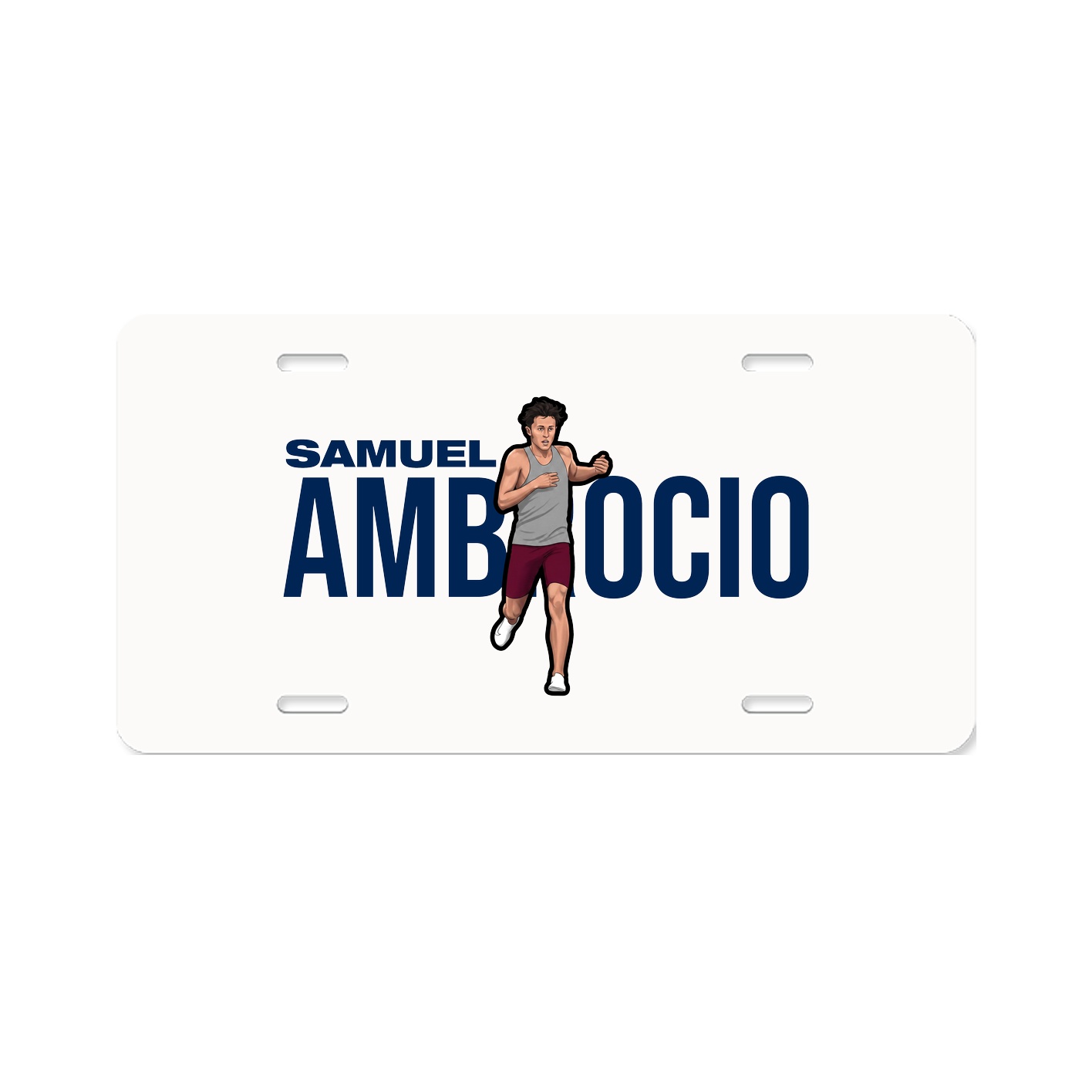 License Plate — Player Name in Classic
