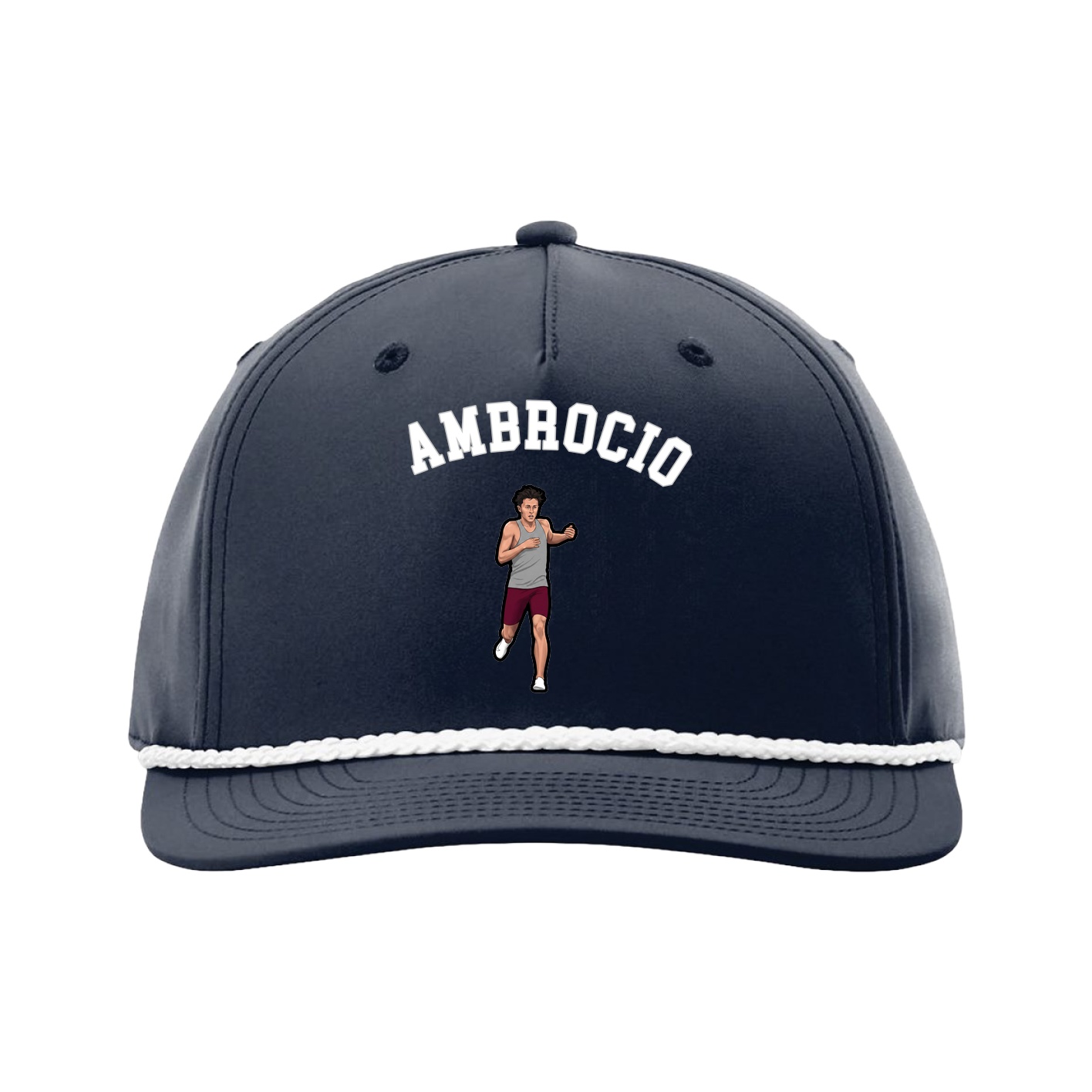 Five-Panel Classic Rope Cap — Shirsey Arch in Navy