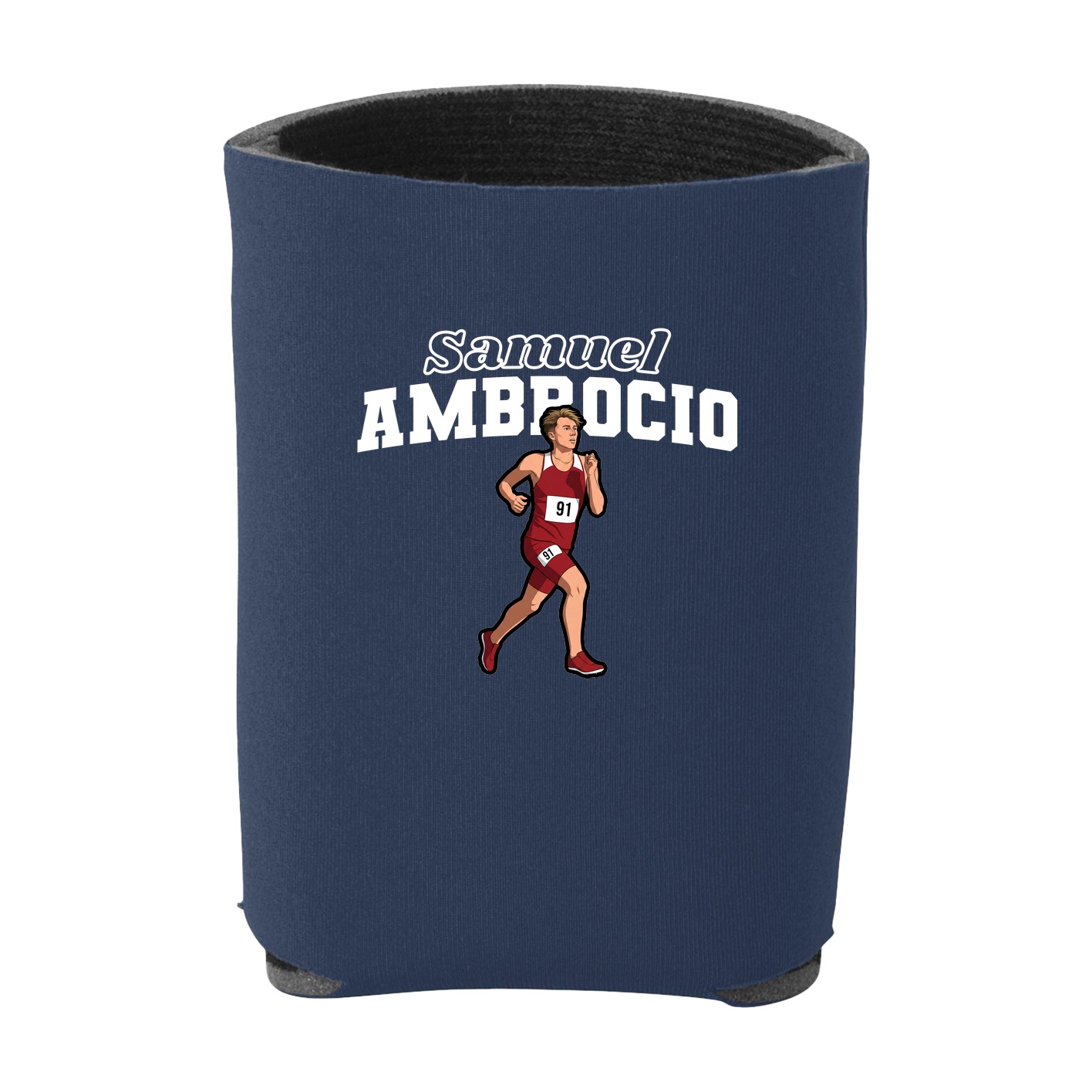 Can Holder — Name Arch in Navy