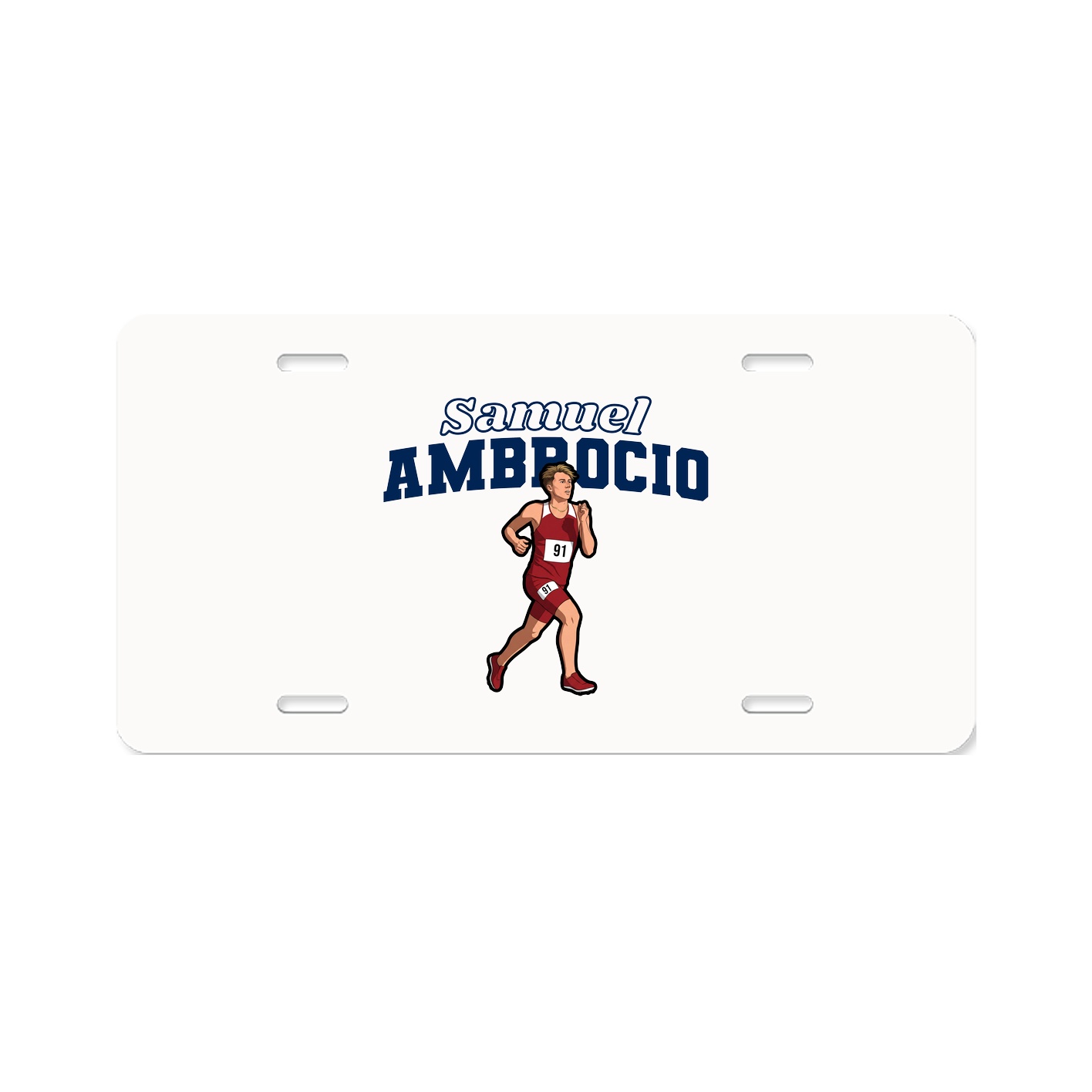 License Plate — Name Arch in Classic
