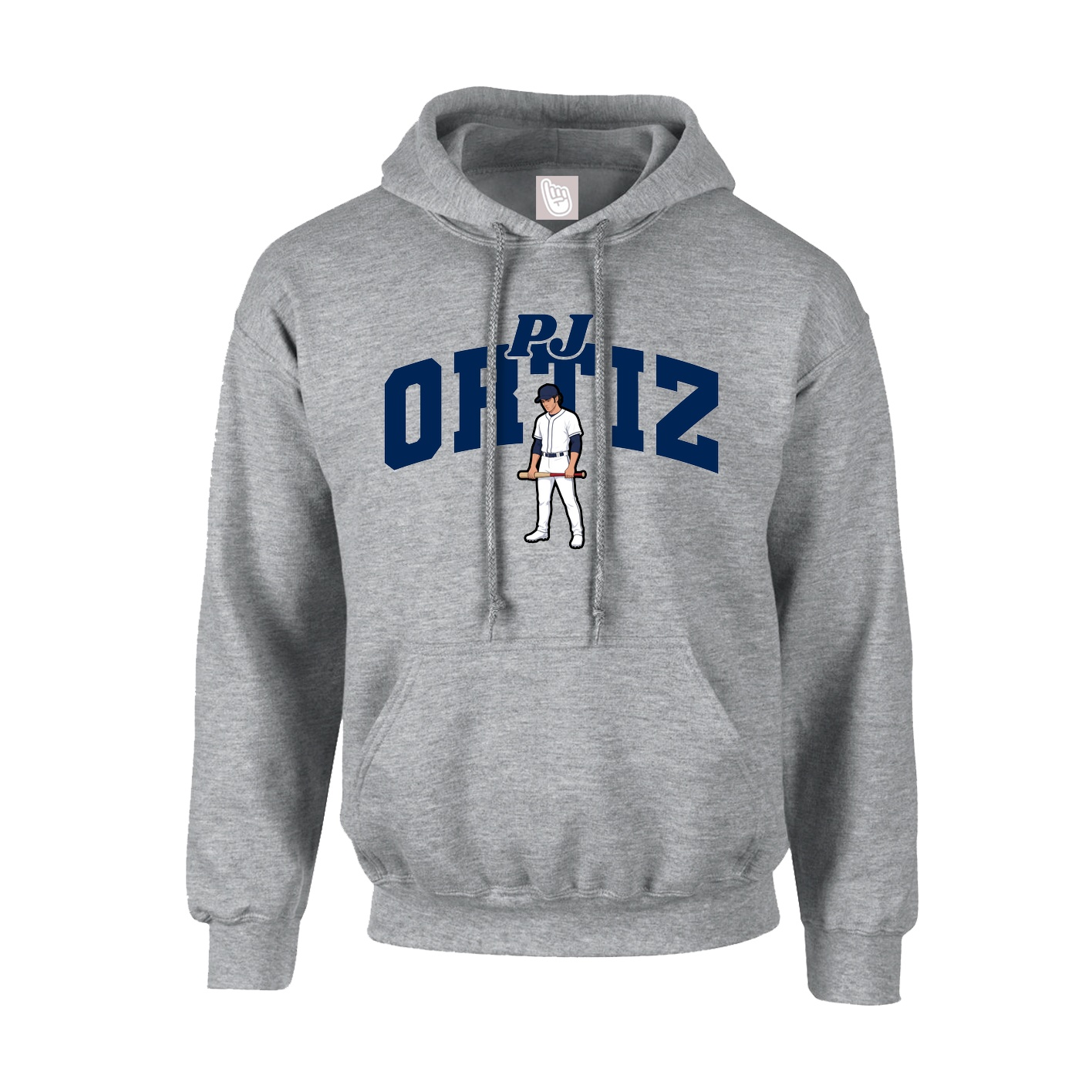Youth Hoodie — Signature Arch in Grey