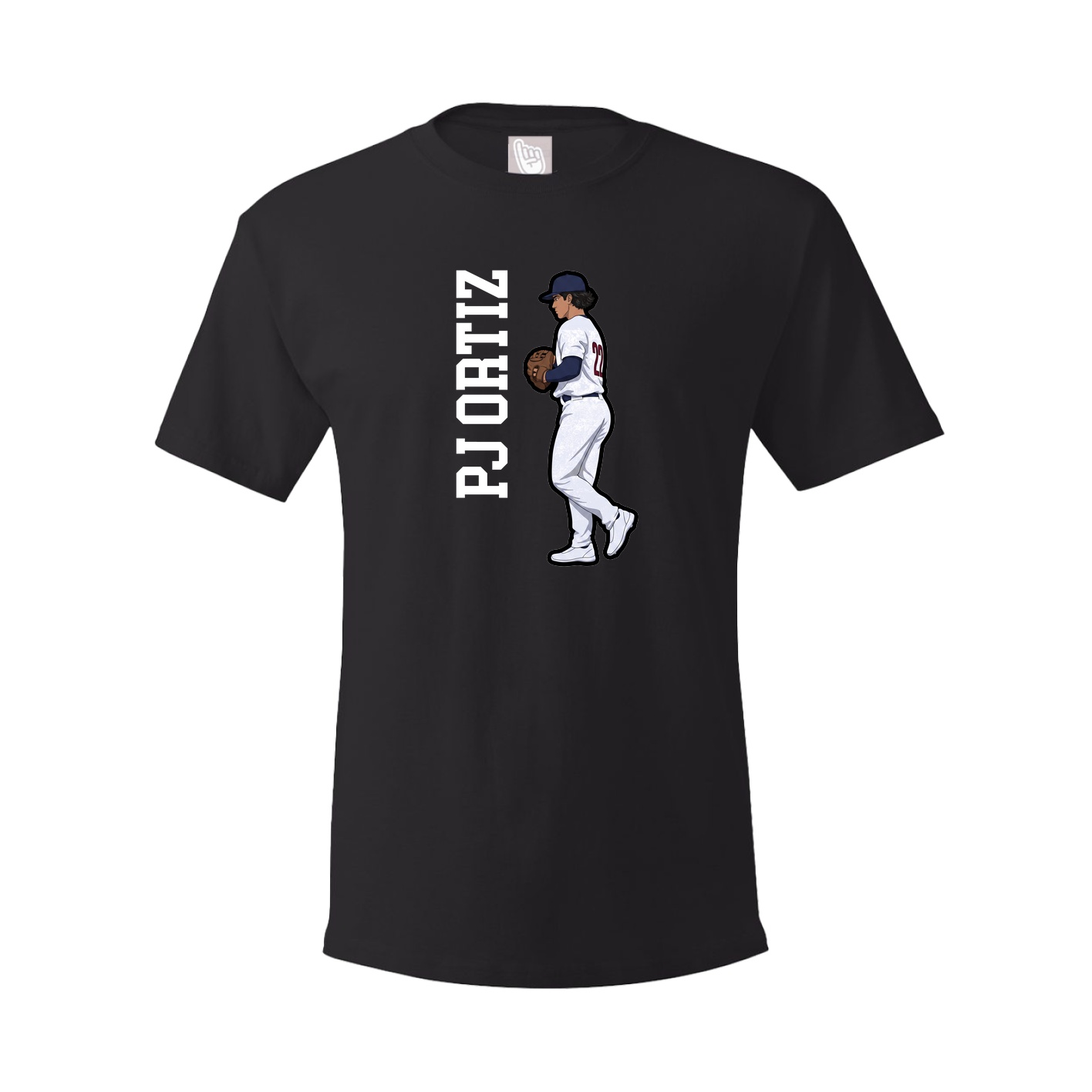 Tee — Name Vertical in Black