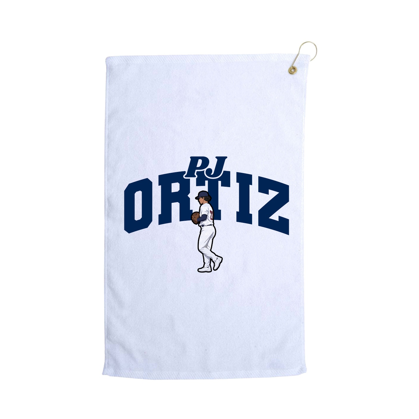 Golf Towel — Signature Arch in White