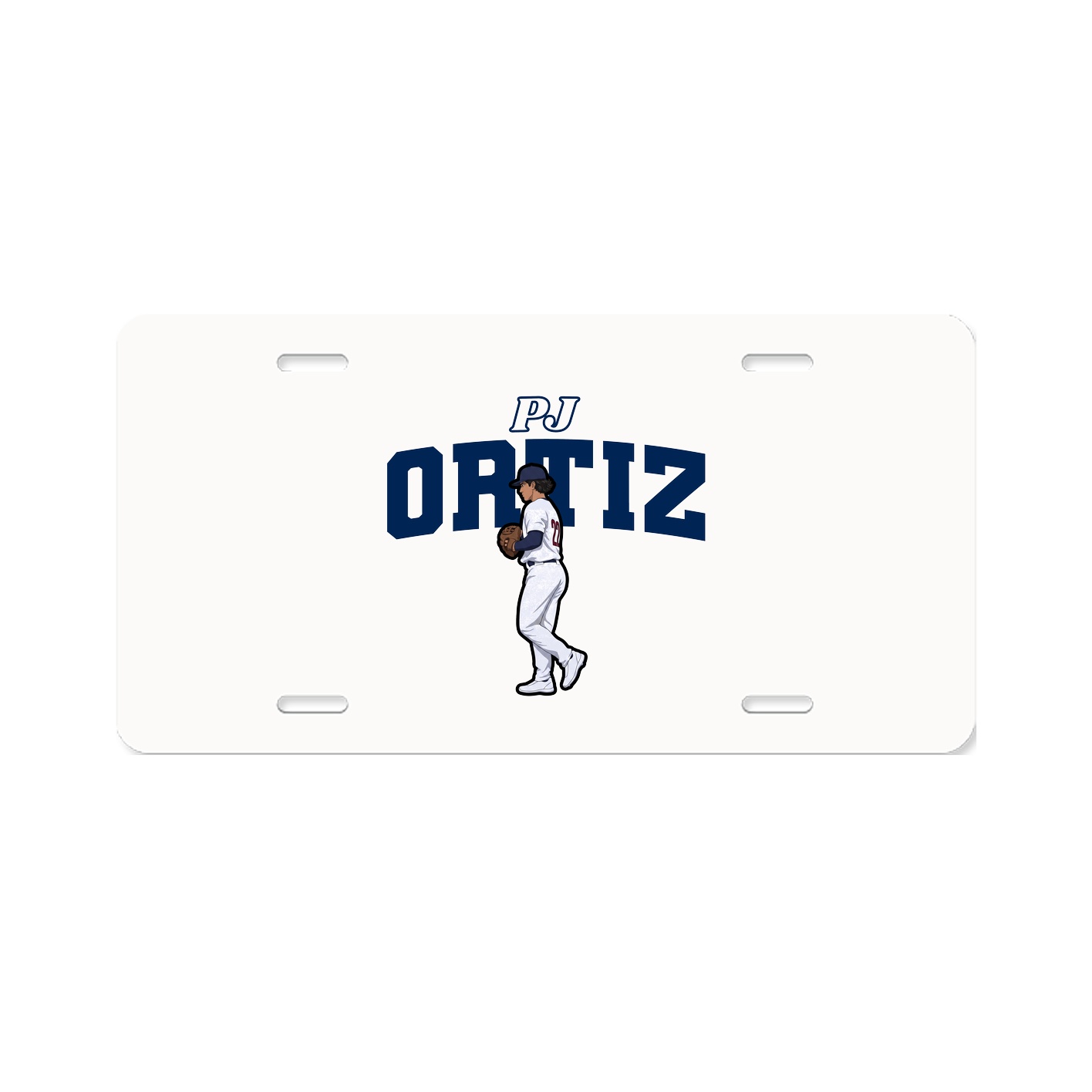 License Plate — Name Arch in Classic