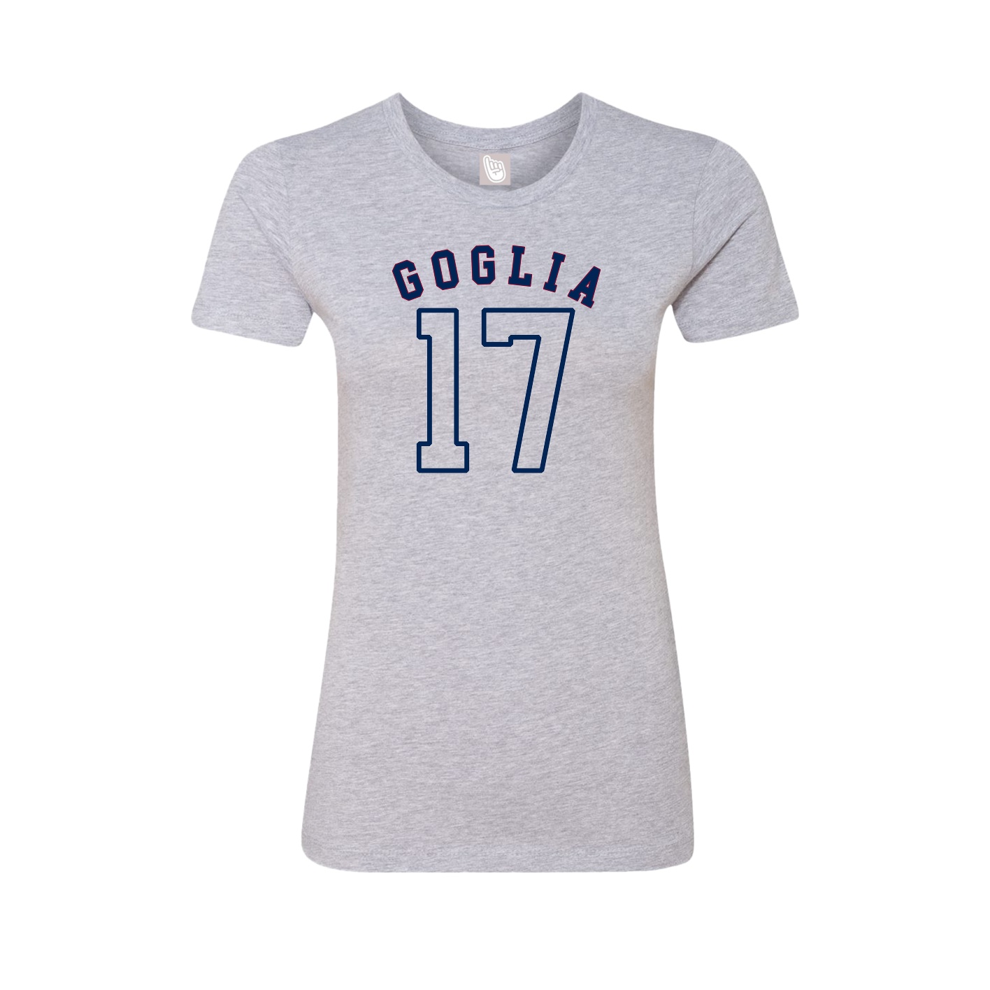 Fitted Women's Tee — Shirsey Arch in Grey