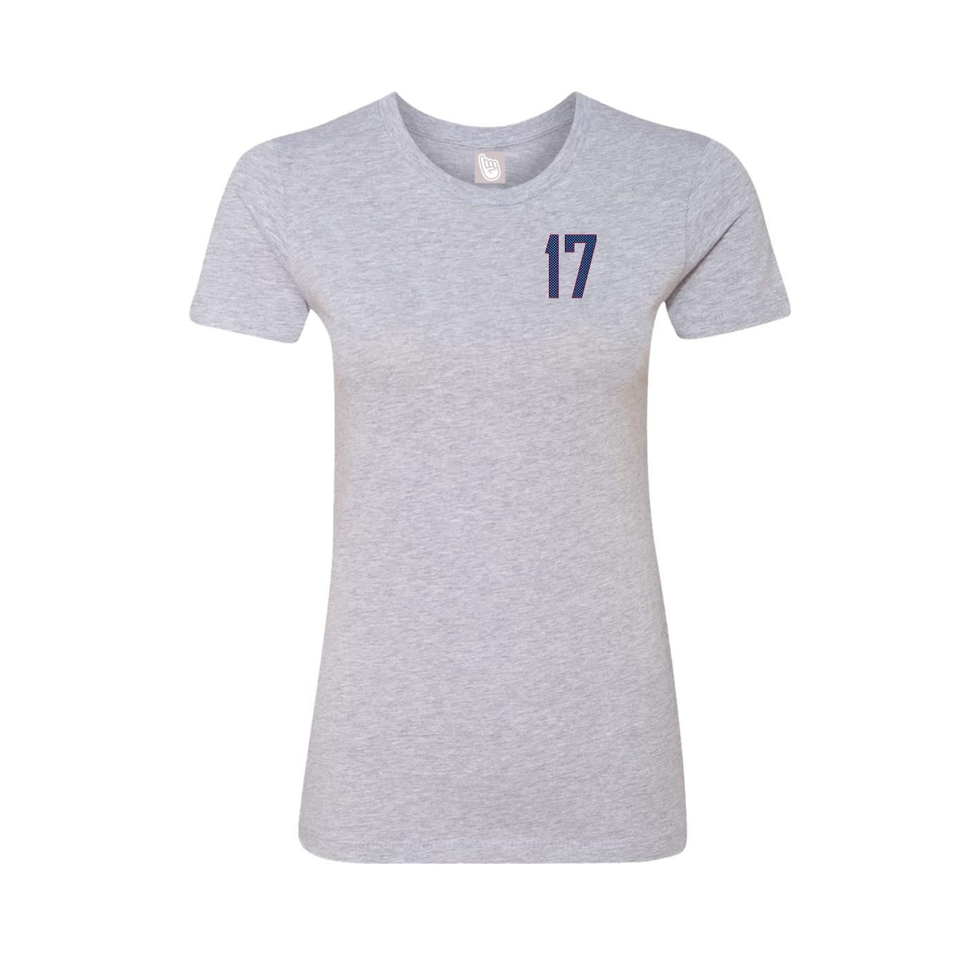Fitted Women's Tee — Front Shirsy in Grey
