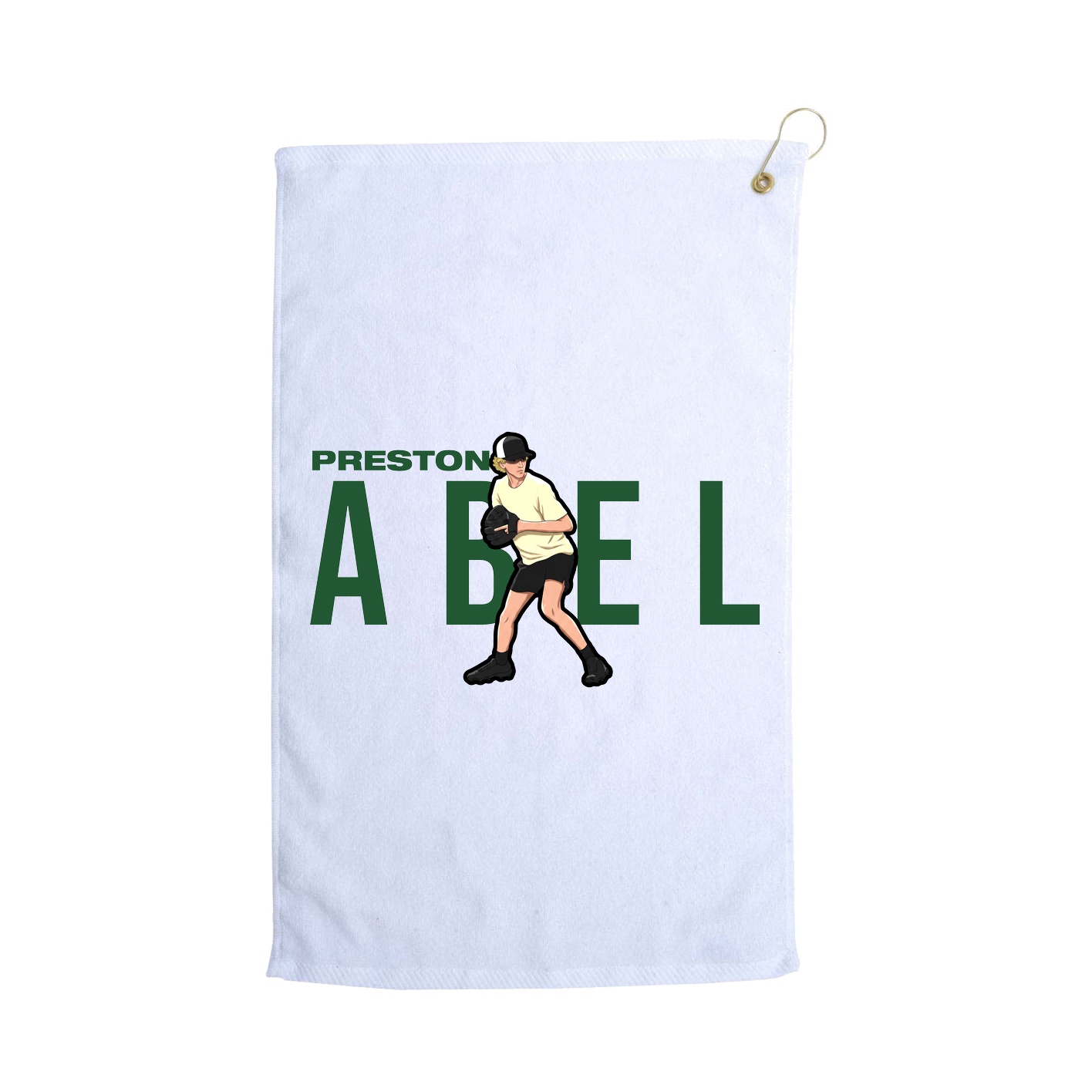 Golf Towel — Player Name in White