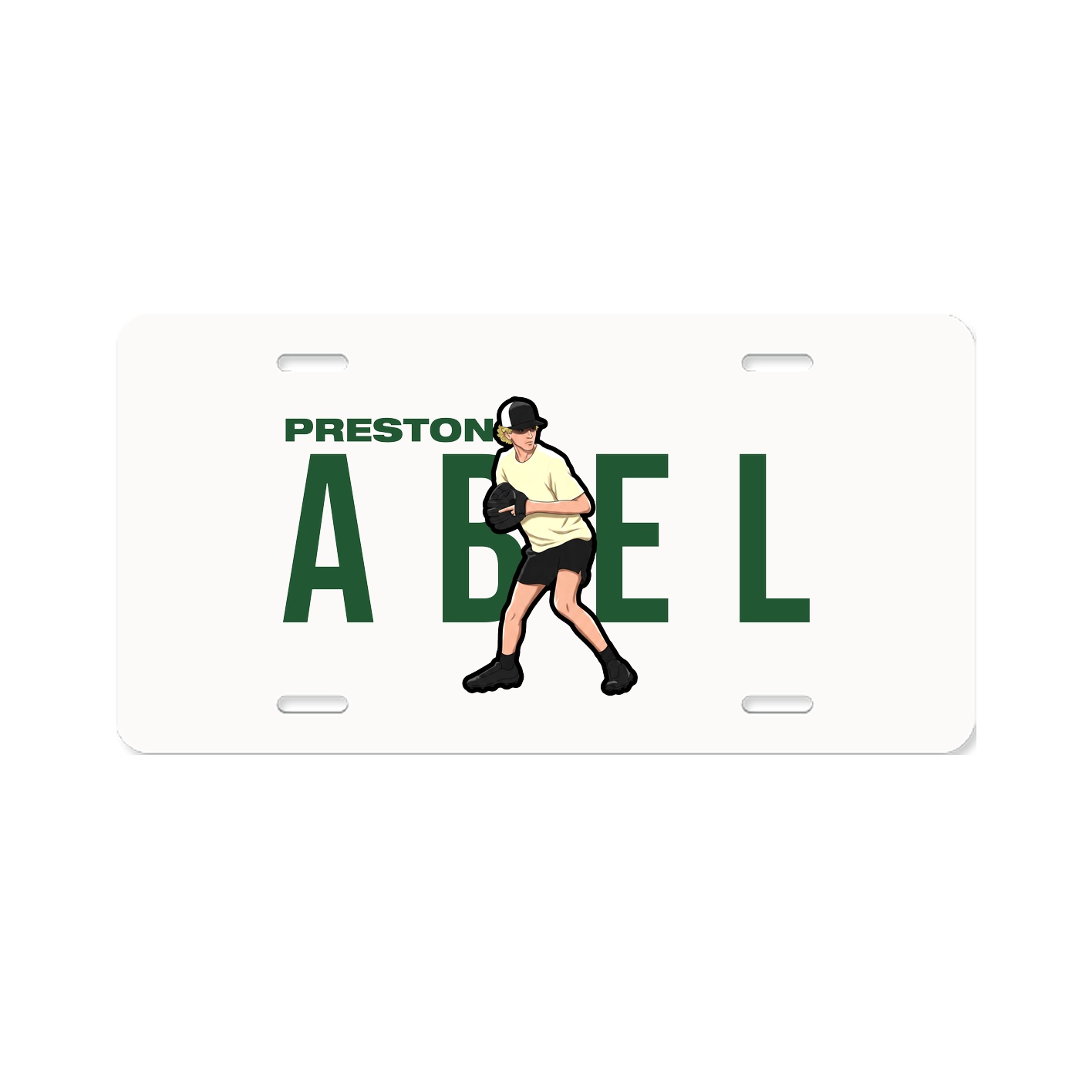 License Plate — Player Name in Classic