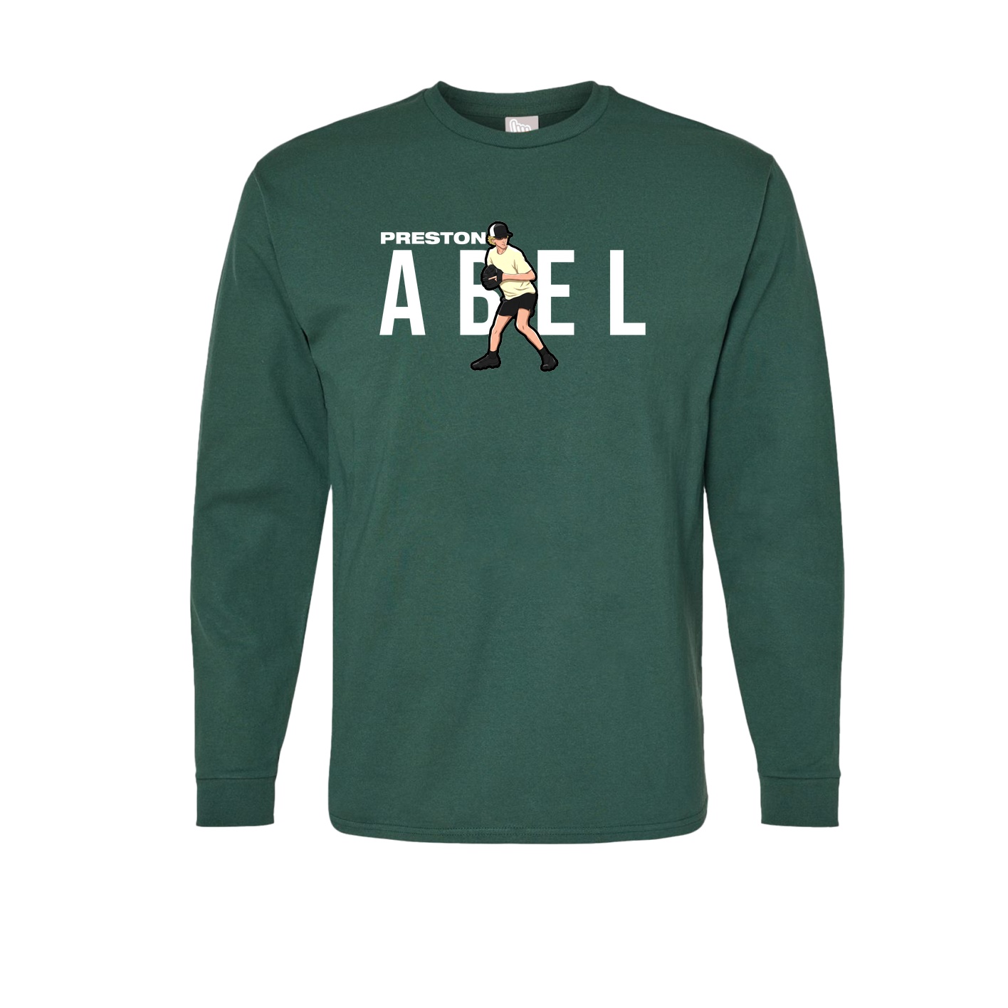 Long Sleeve Tee — Player Name in Green