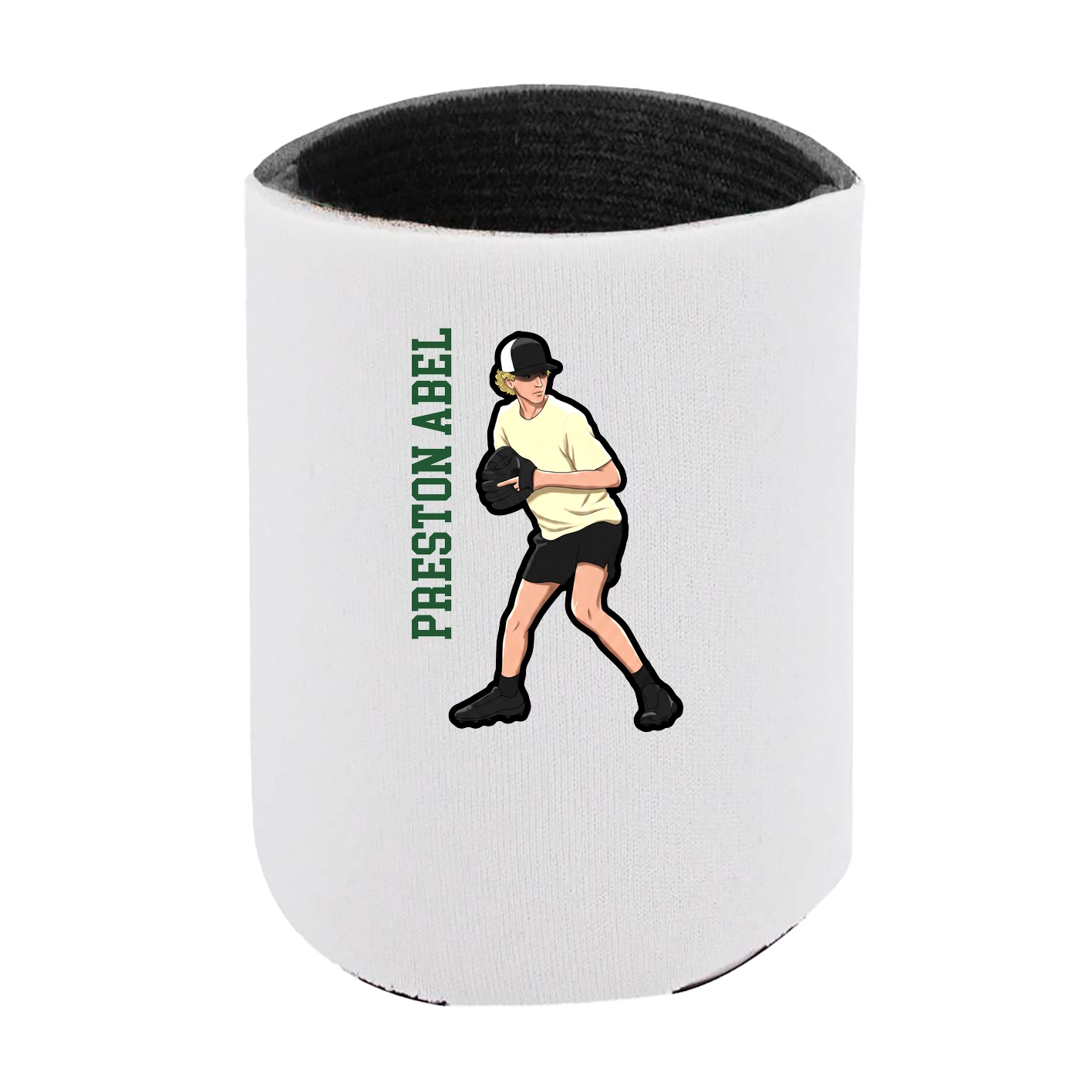 Can Holder — Name Vertical in White