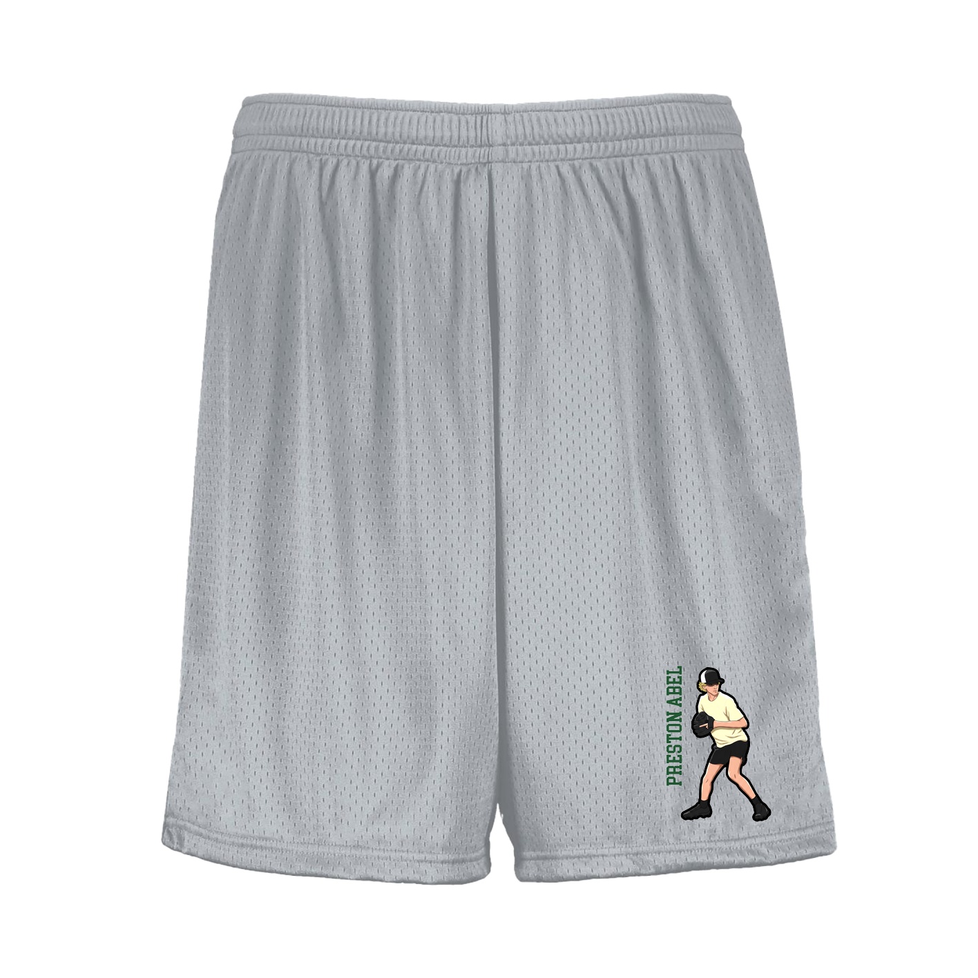 Shorts — Name Vertical in Silver
