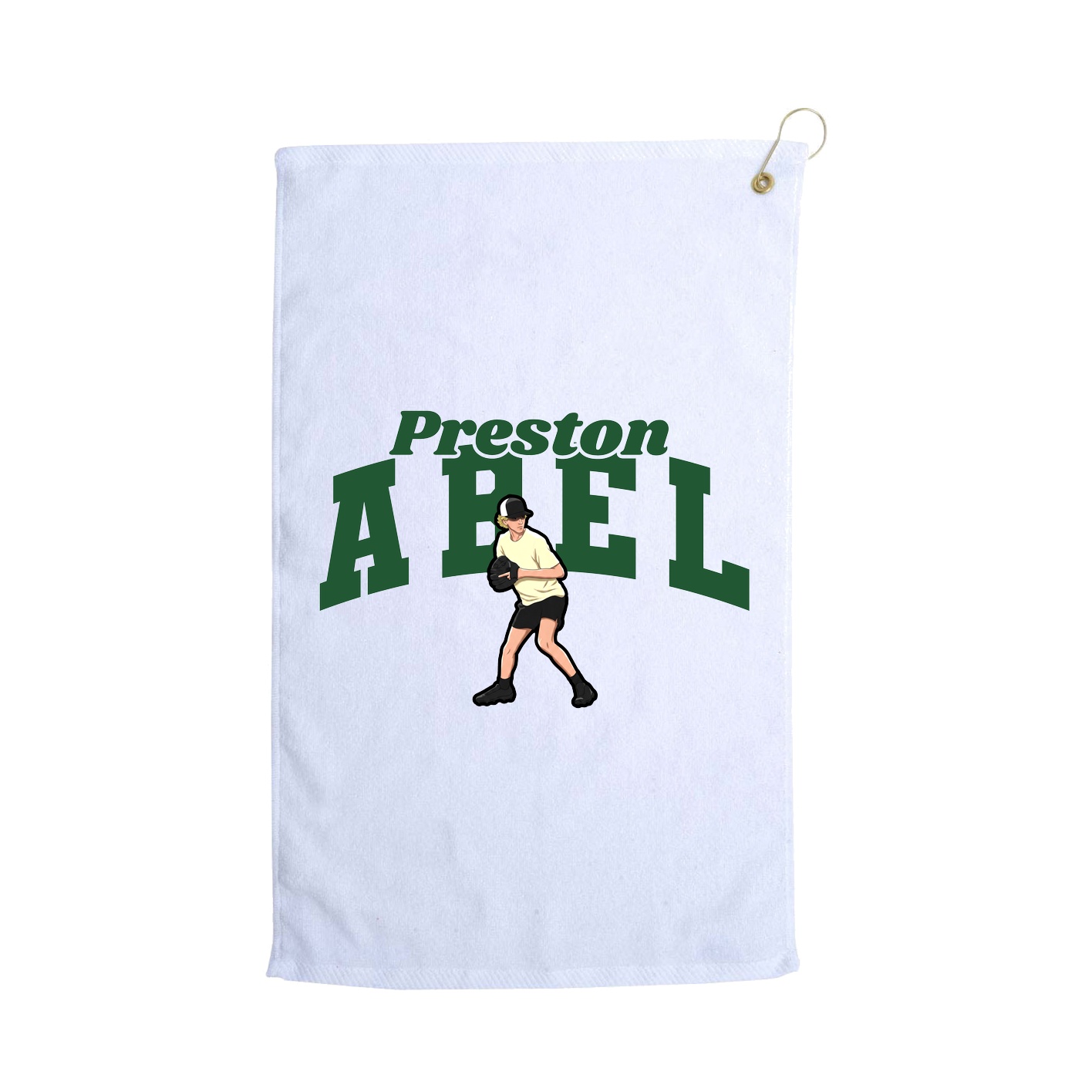 Golf Towel — Signature Arch in White