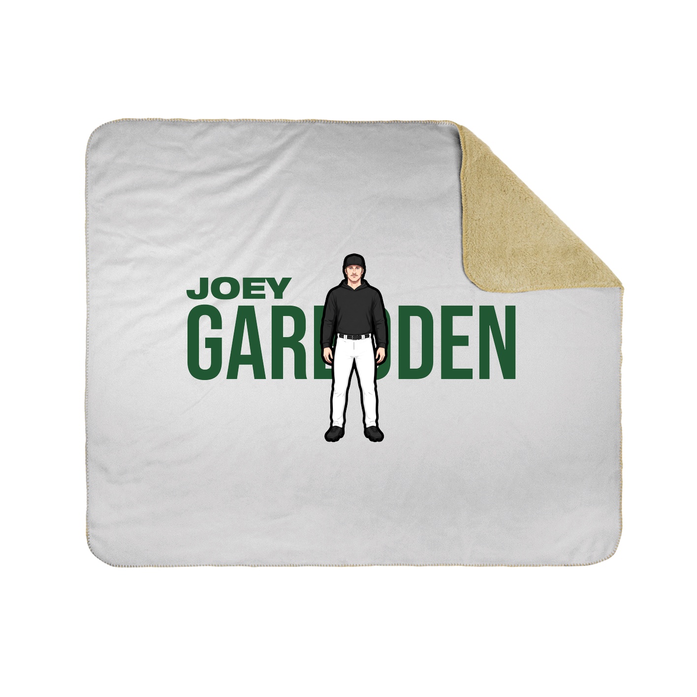 Throw Blanket — Player Name in White