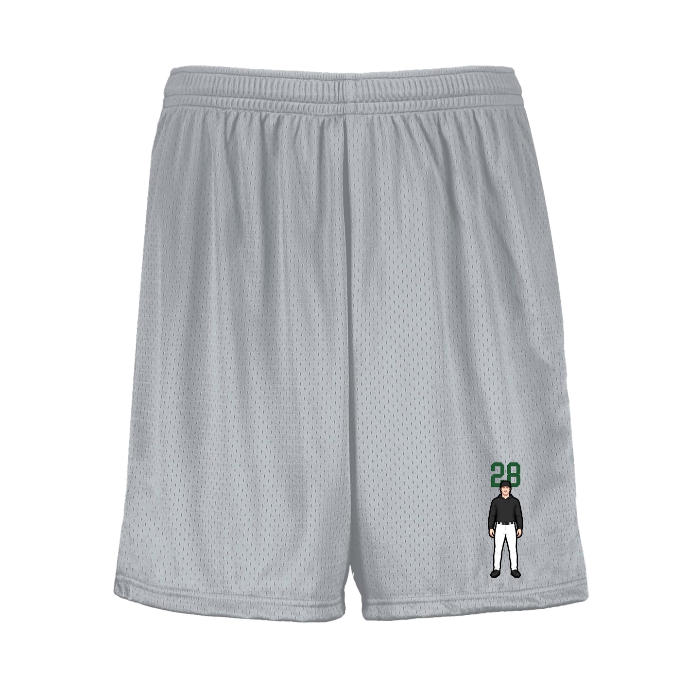 Shorts — Number Top in Silver