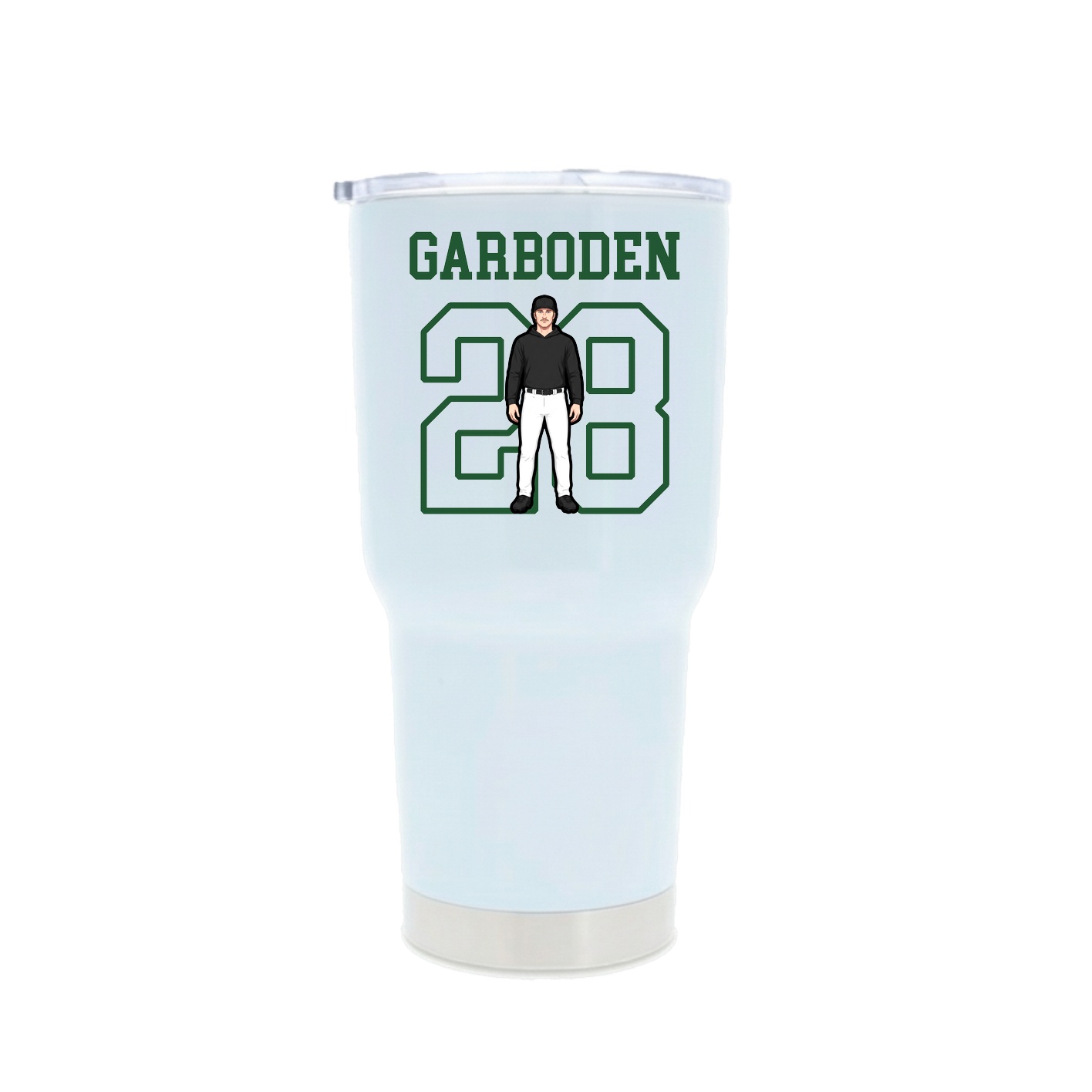 30oz Stainless Steel Tumbler — Shirsey in White