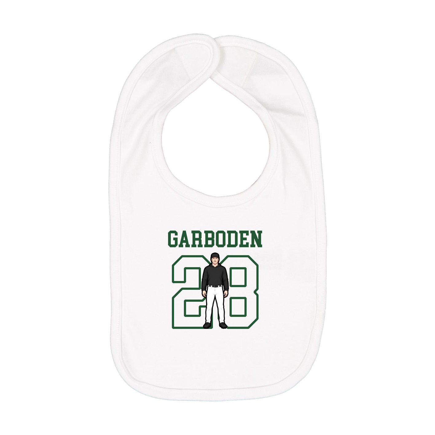 Infant Bib — Shirsey in White