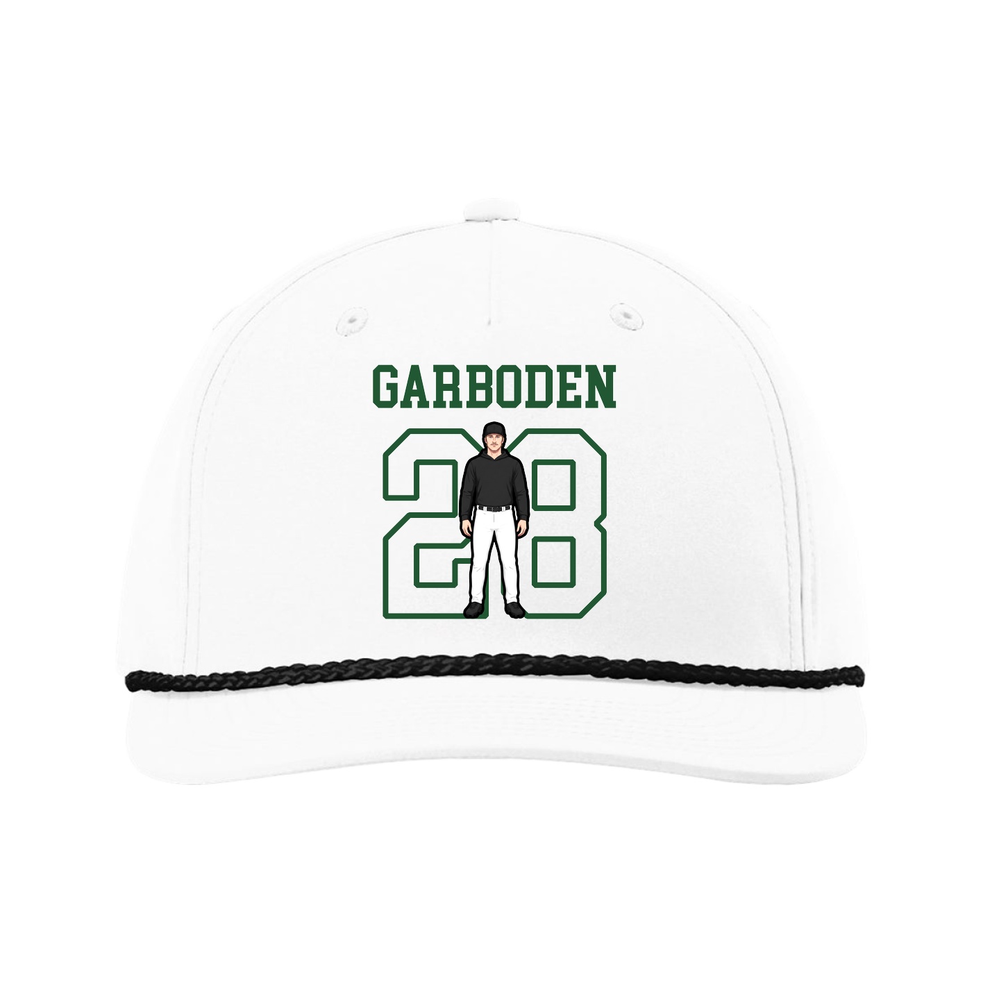 Five-Panel Classic Rope Cap — Shirsey in White