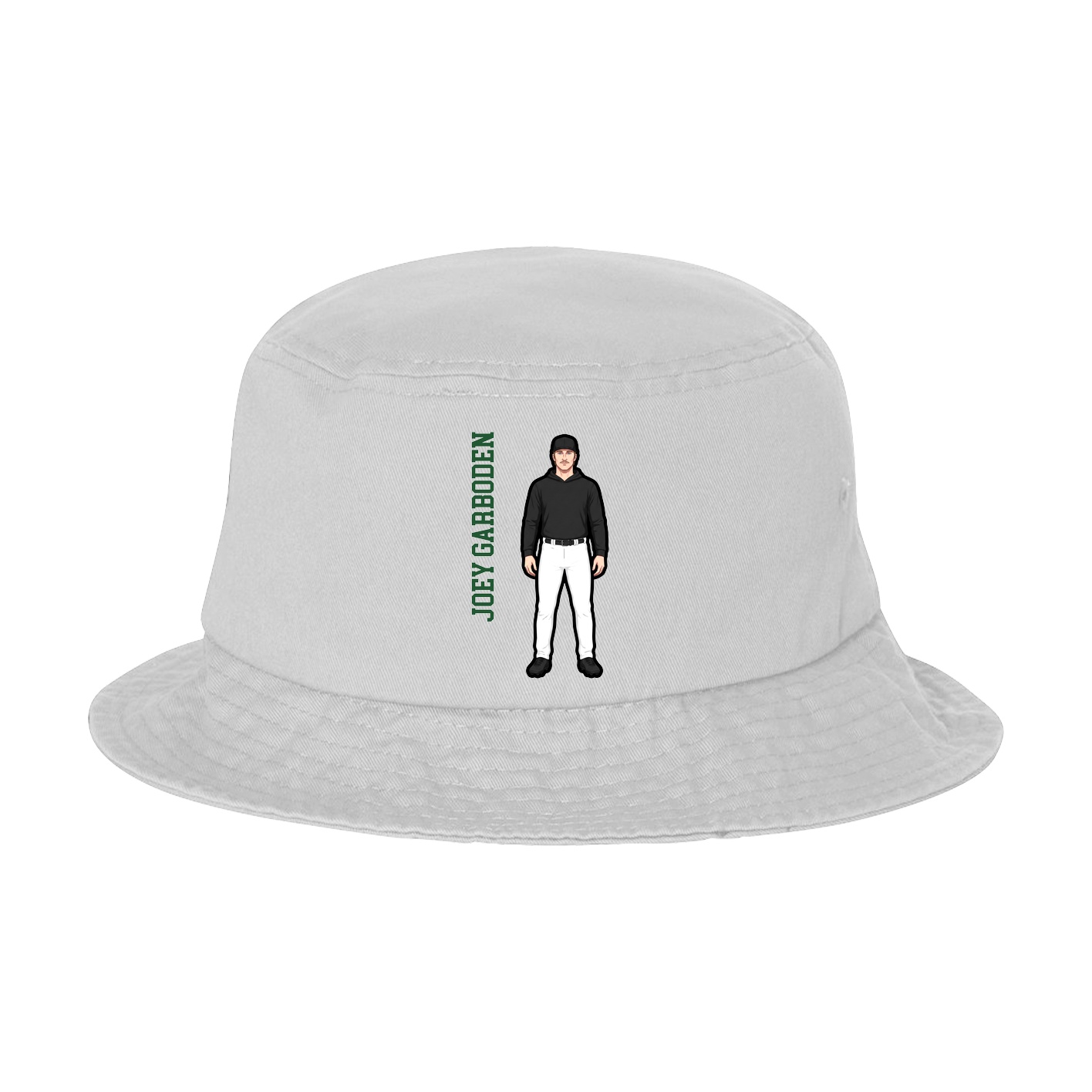 Bucket Cap — Name Vertical in White