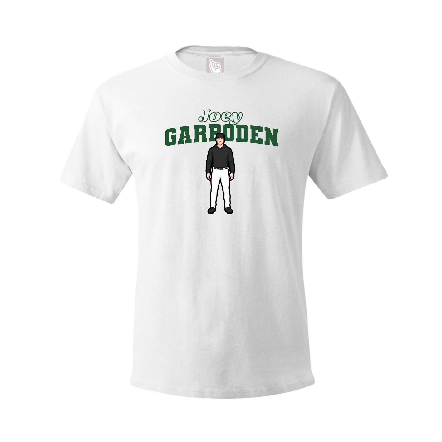 Youth Tee — Name Arch in White