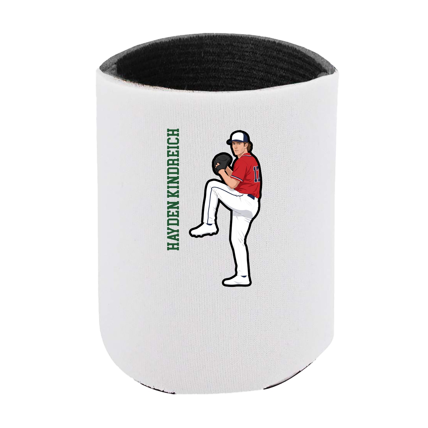 Can Holder — Name Vertical in White