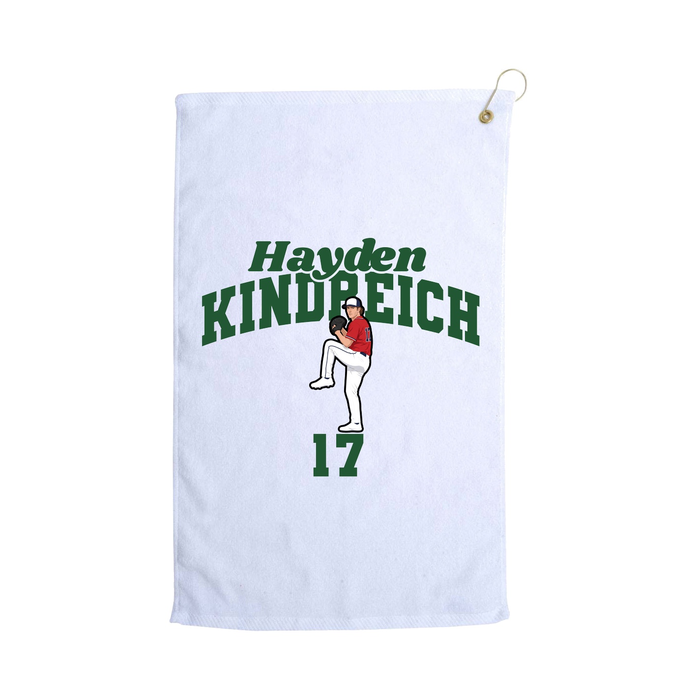 Golf Towel — Signature Arch in White
