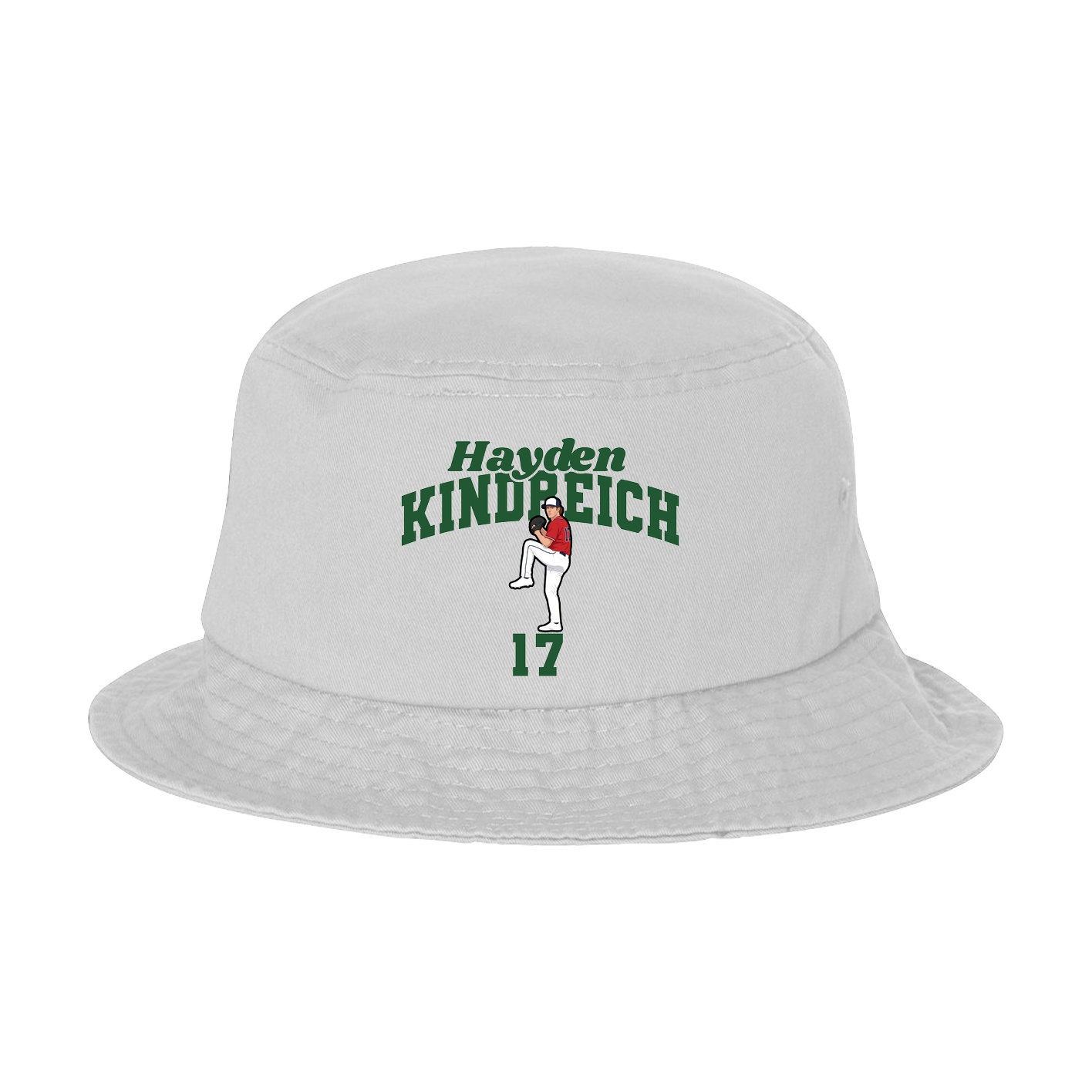 Bucket Cap — Signature Arch in White