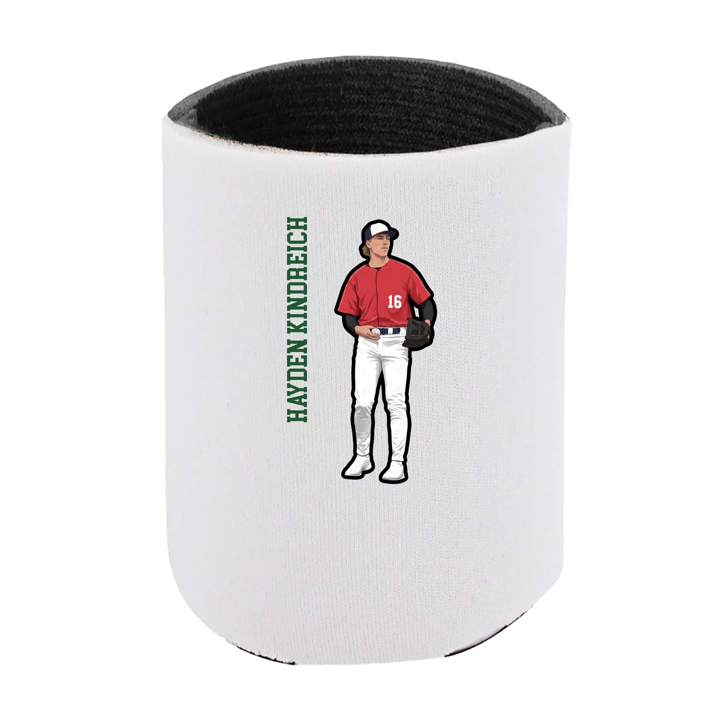 Can Holder — Name Vertical in White