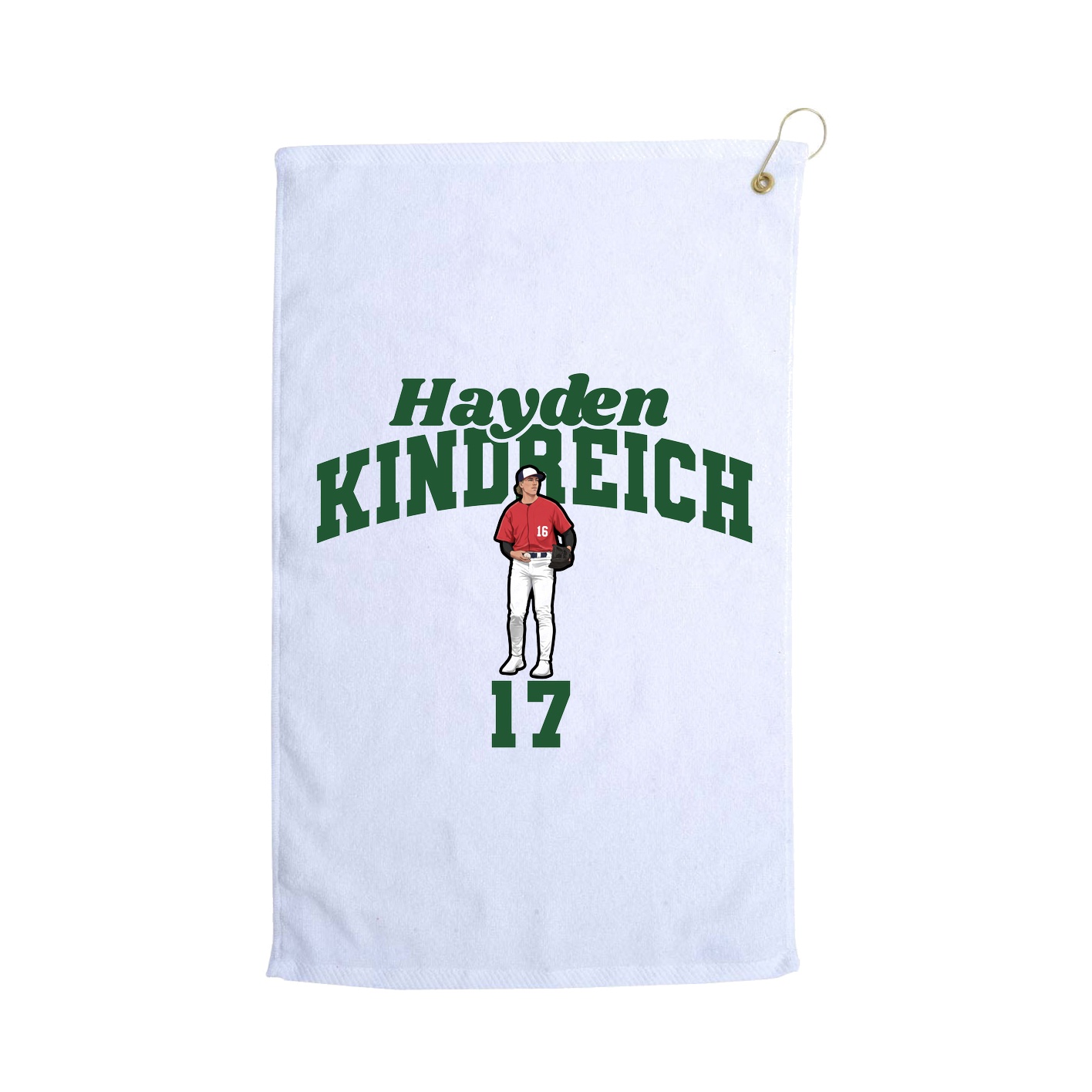 Golf Towel — Signature Arch in White